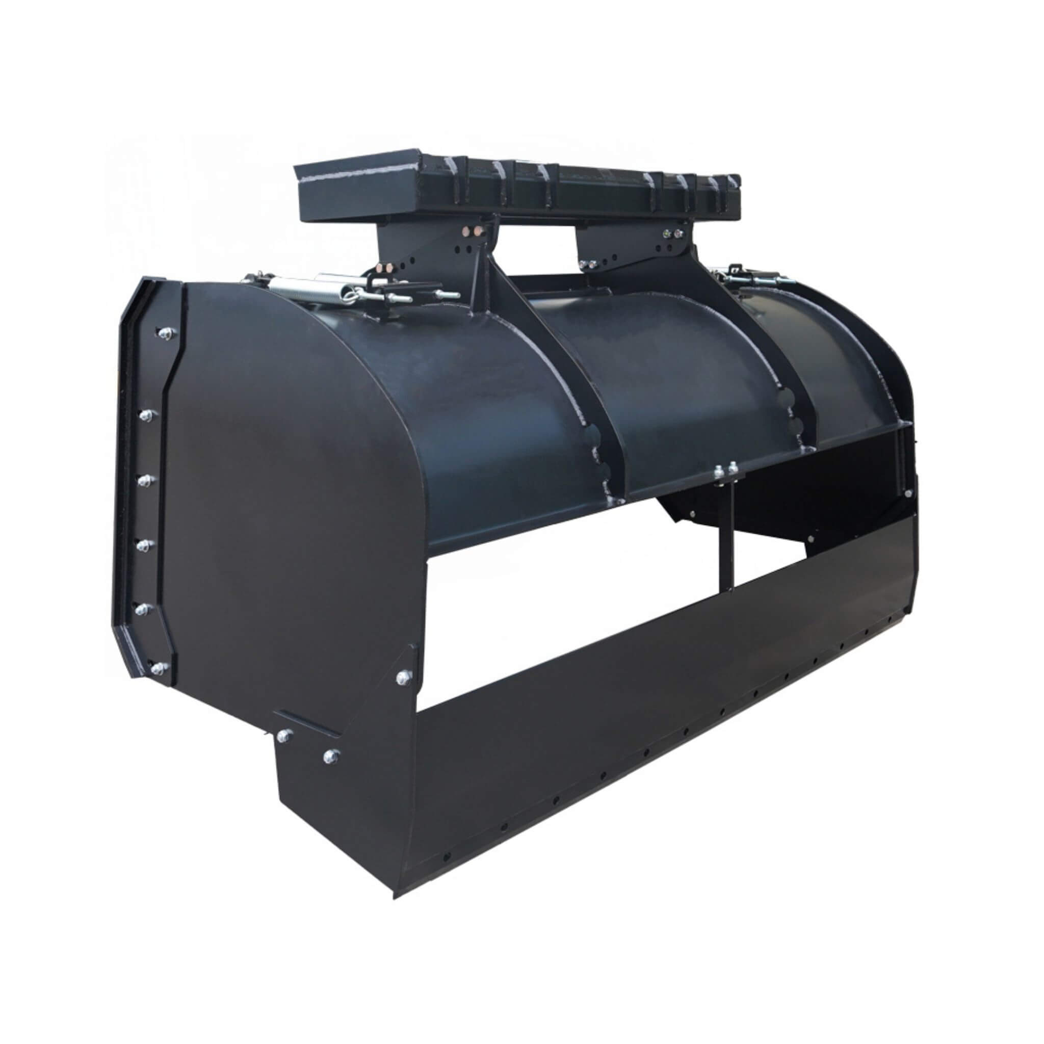 74-Inch Heavy-Duty Skid Steer Trip Edge Snow Pusher Attachment (SAK34098)