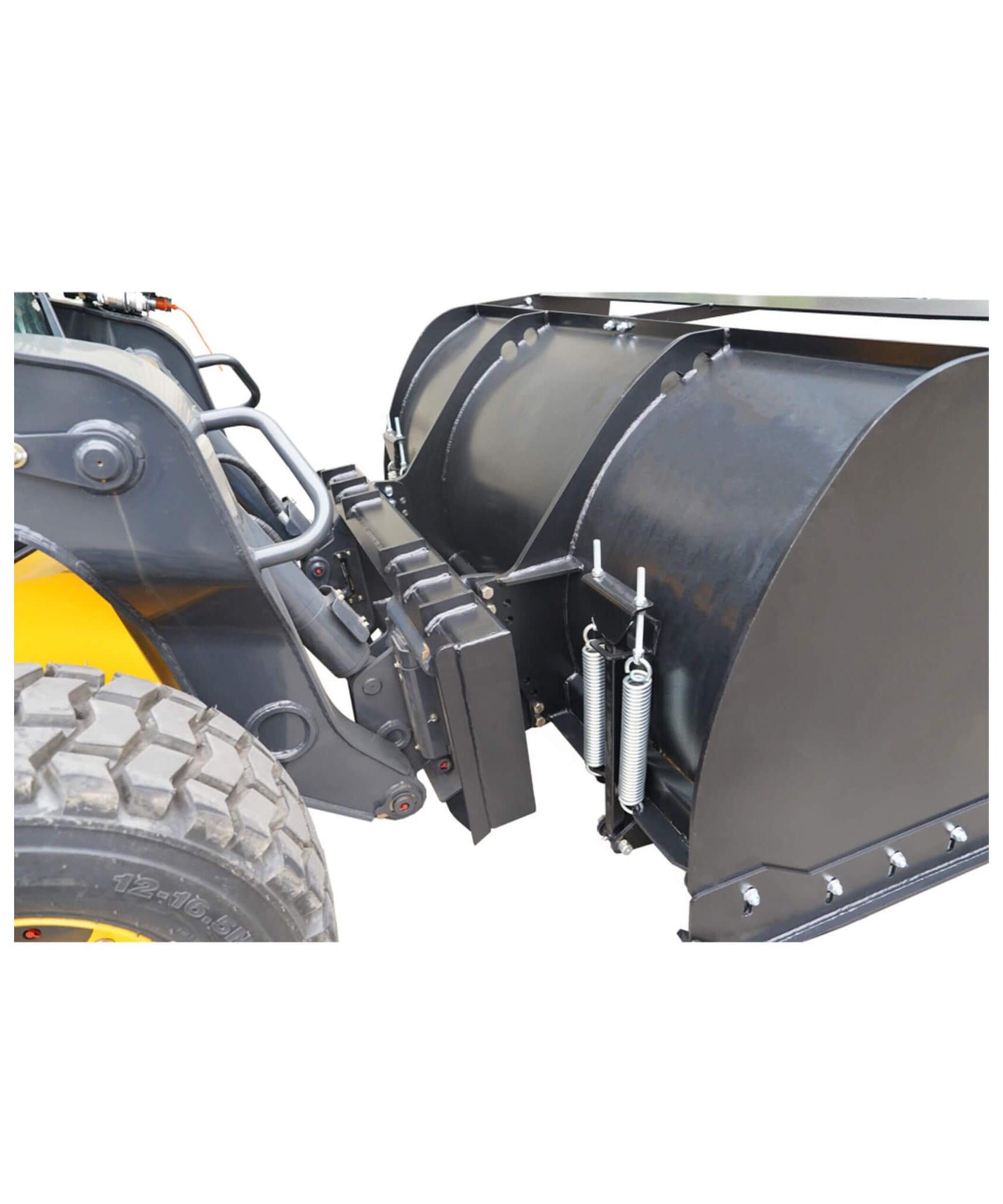 74-Inch Heavy-Duty Skid Steer Trip Edge Snow Pusher Attachment (SAK34098)