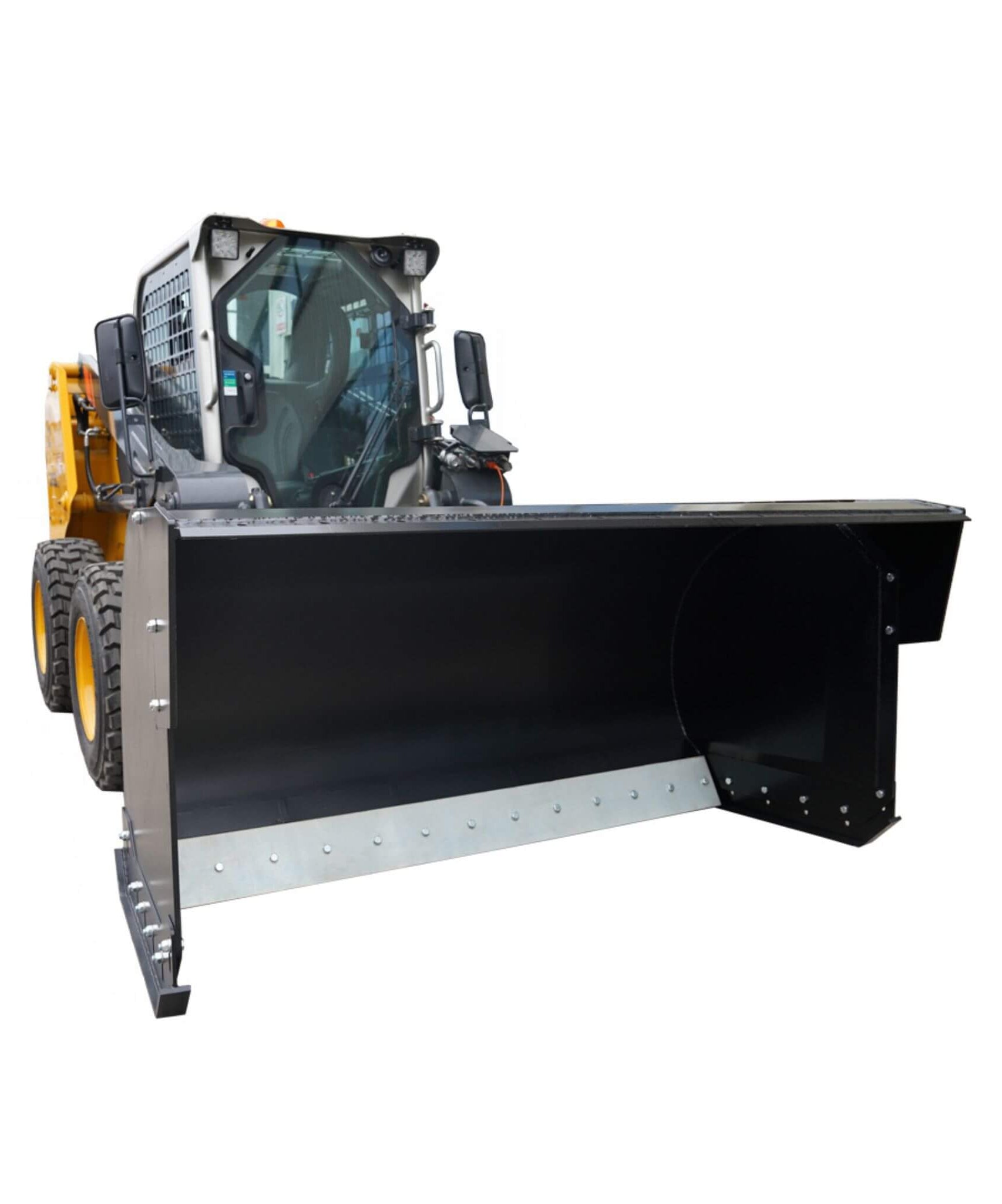 74-Inch Heavy-Duty Skid Steer Trip Edge Snow Pusher Attachment (SAK34098)