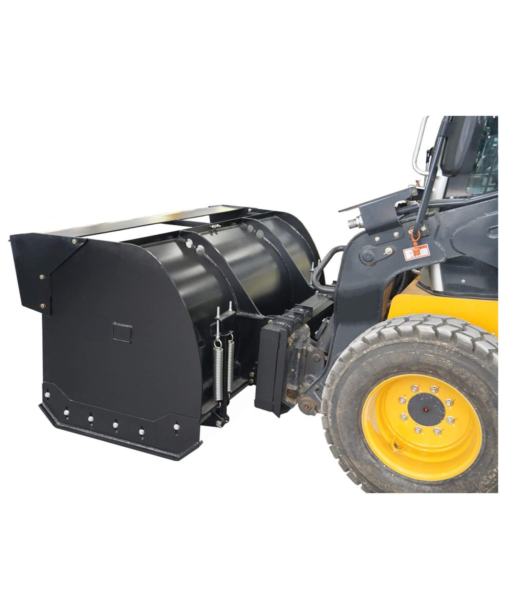 74-Inch Heavy-Duty Skid Steer Trip Edge Snow Pusher Attachment (SAK34098)