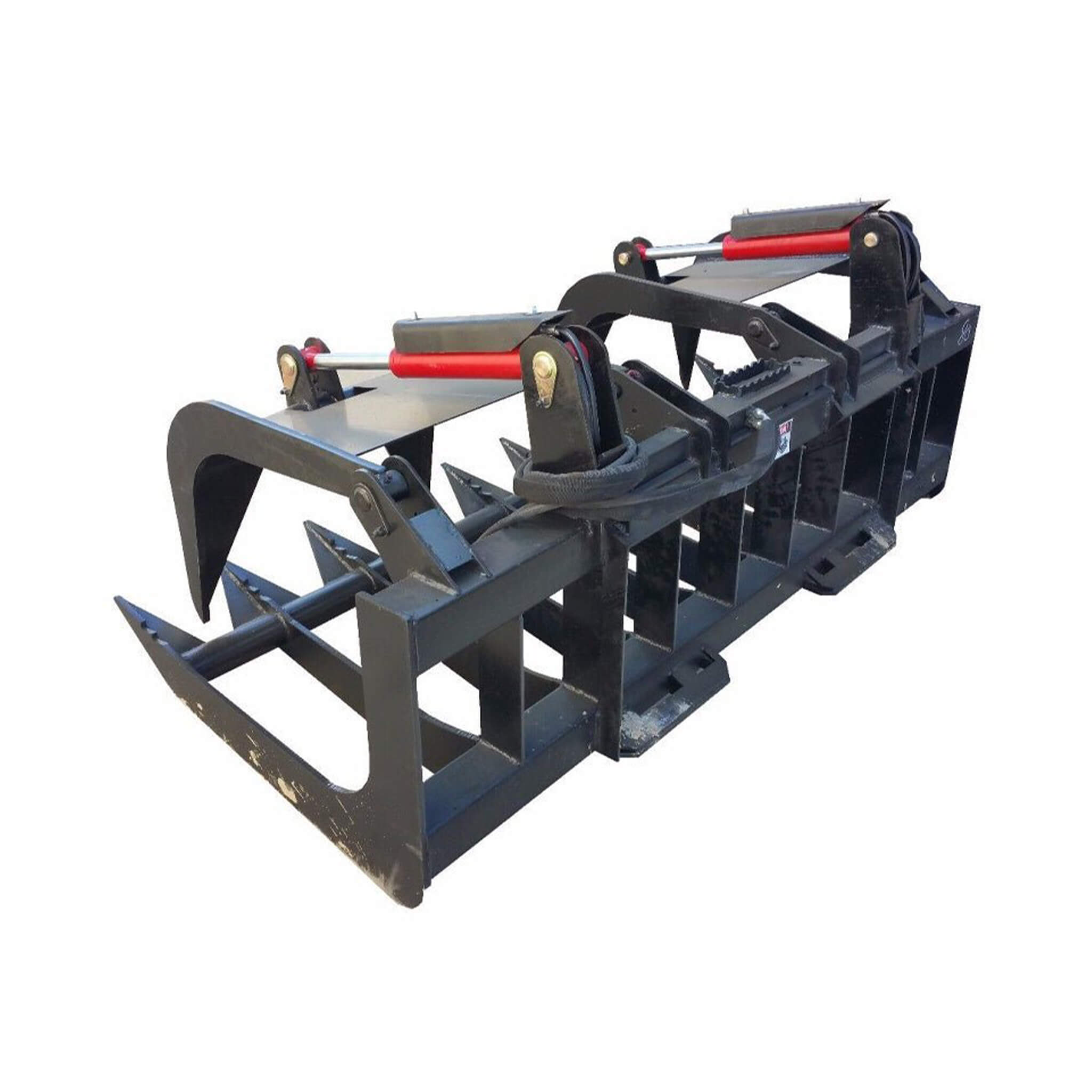 74-Inch Heavy-Duty Skid Steer Root Grapple Bucket Attachment (SAK65741)