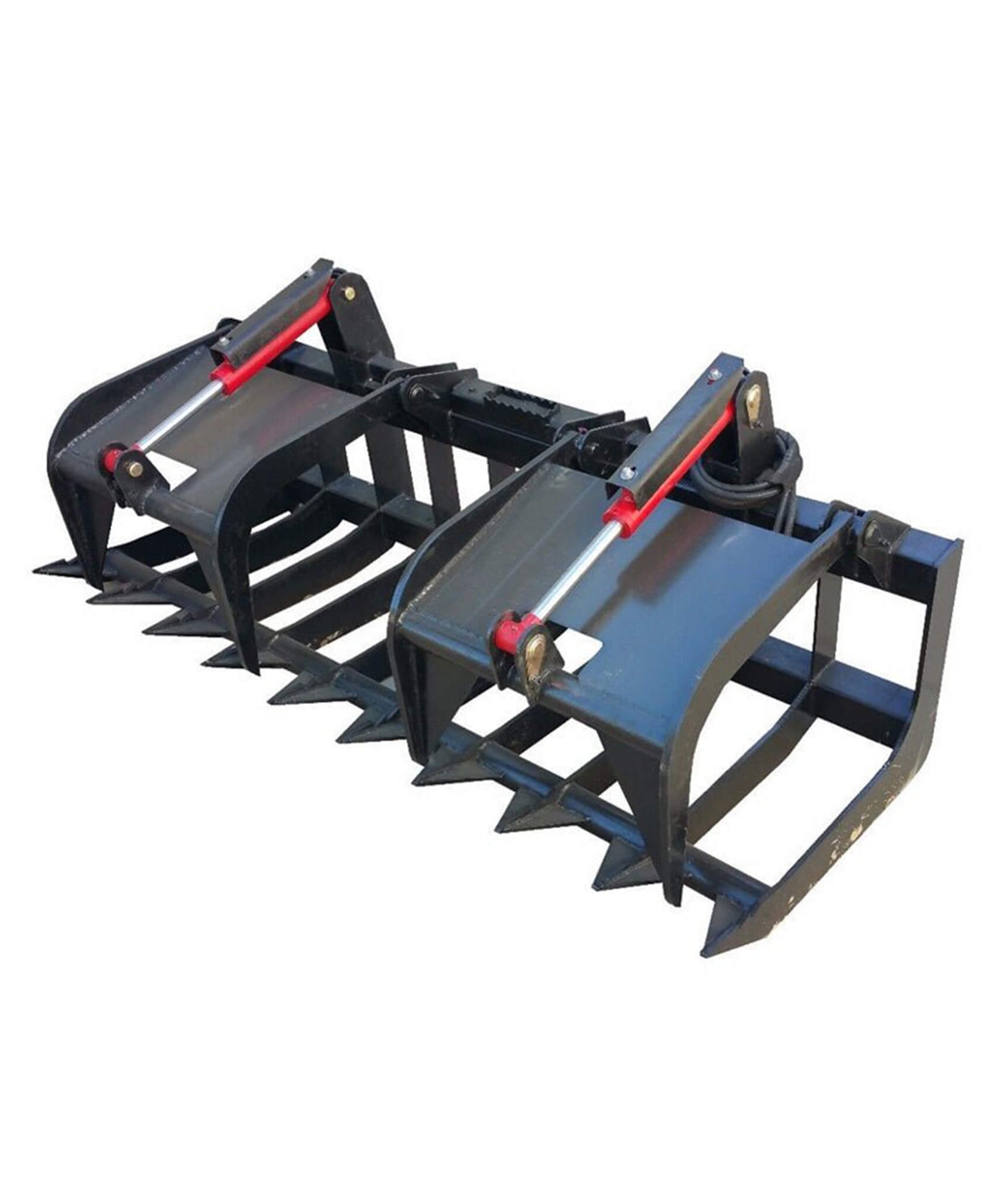 74-Inch Heavy-Duty Skid Steer Root Grapple Bucket Attachment (SAK65741)