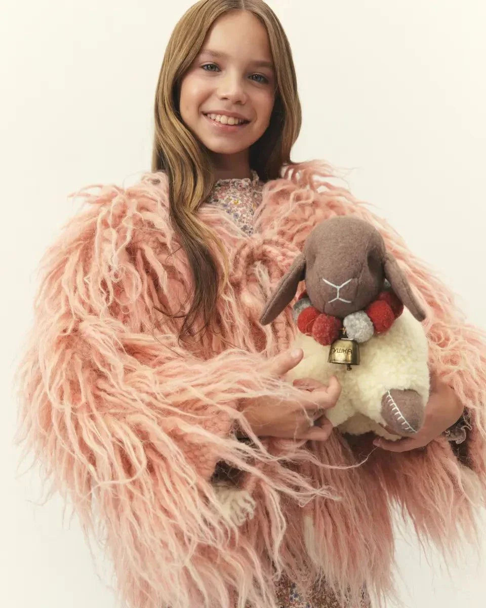 Large Wool Lamb Toy