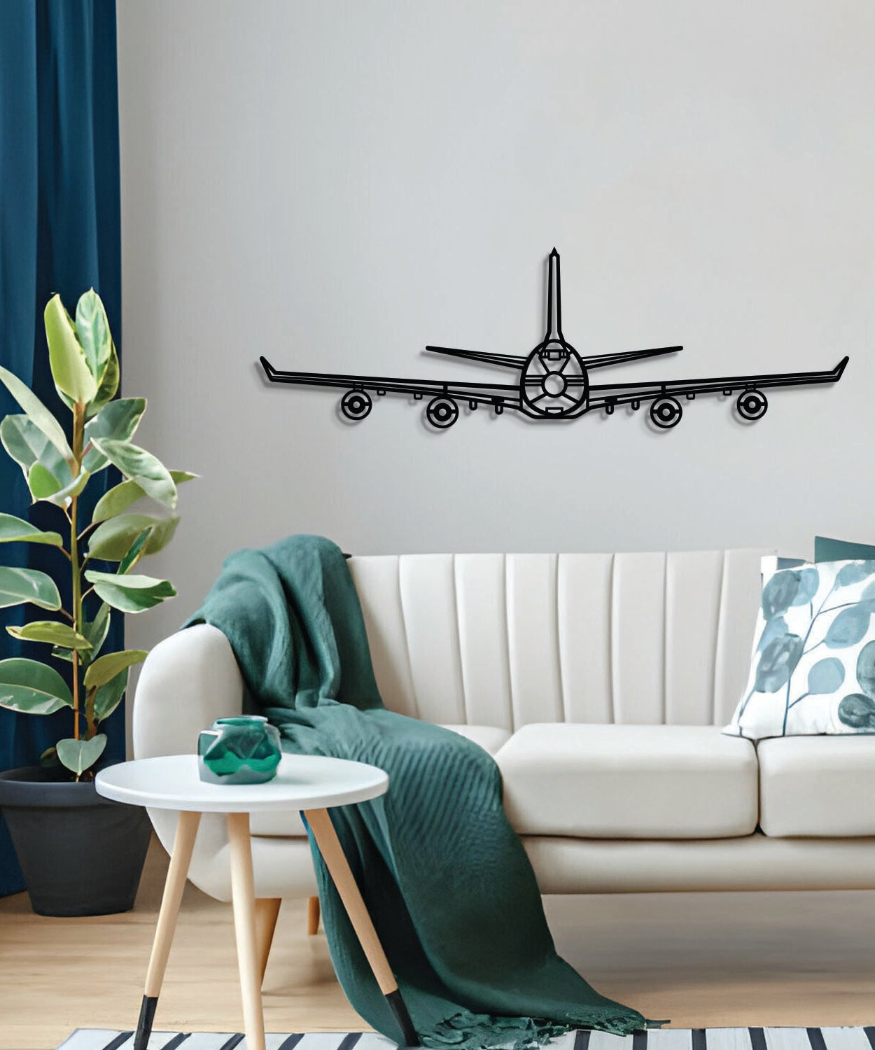 747 Flugzeug Wandbild aus Metall – NCP0508