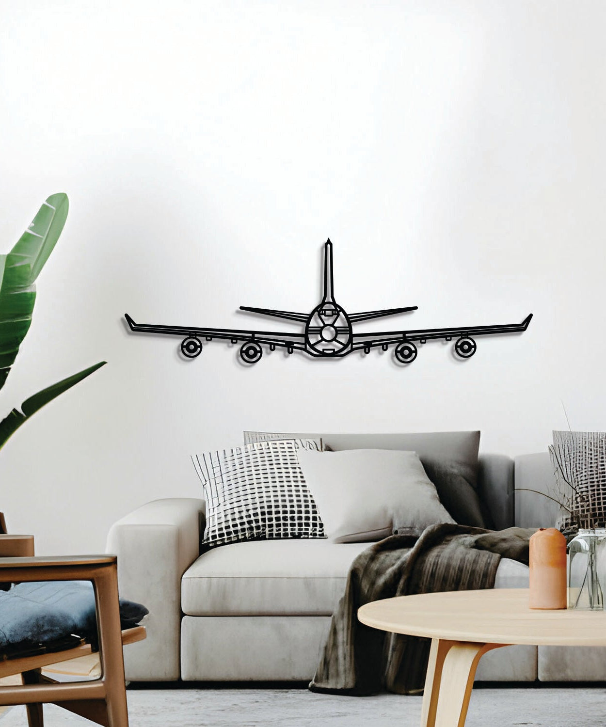 747 Flugzeug Wandbild aus Metall – NCP0508