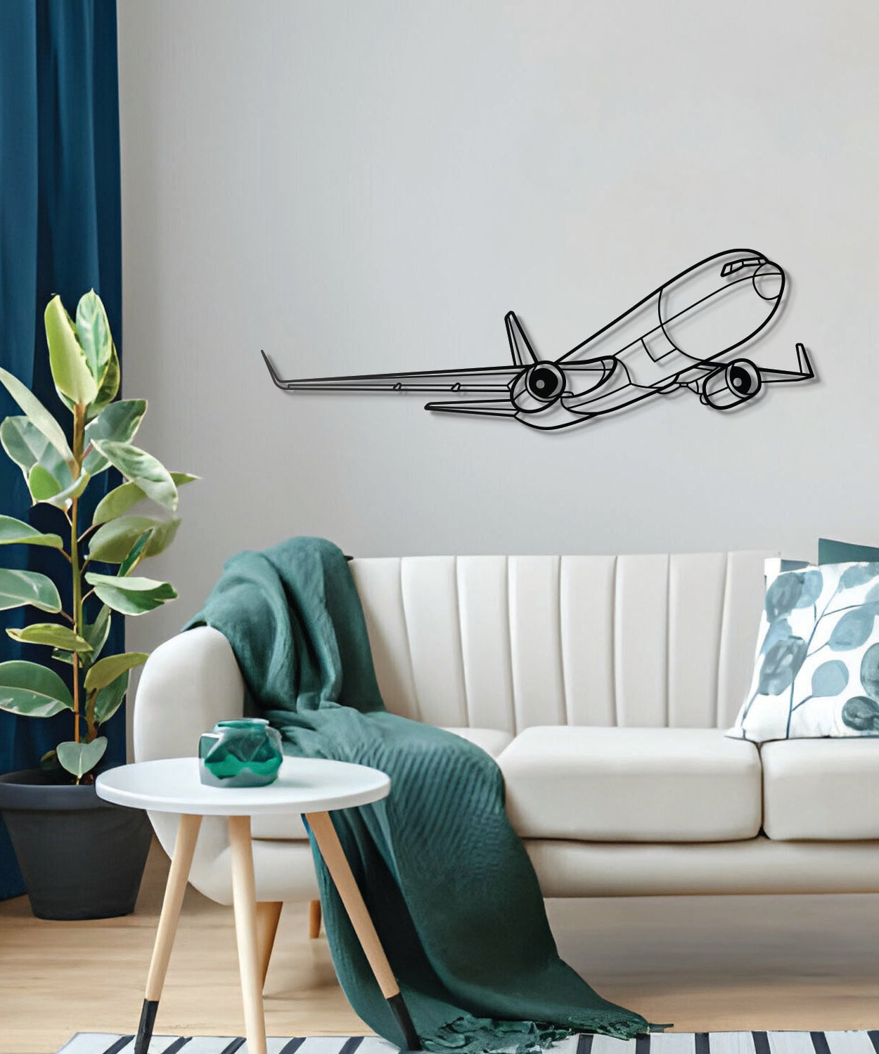 767-300F Flugzeug-Wandkunst aus Metall – NCP0360