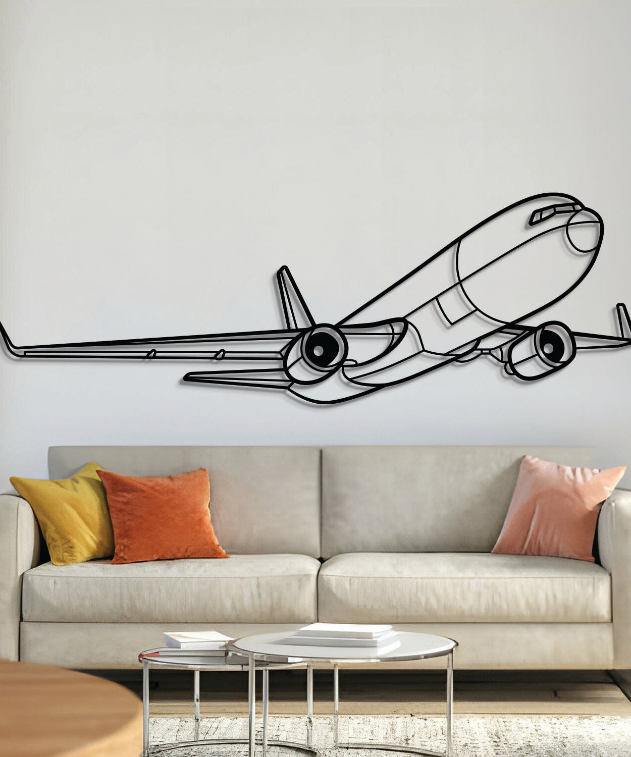 767-300F Flugzeug-Wandkunst aus Metall – NCP0360