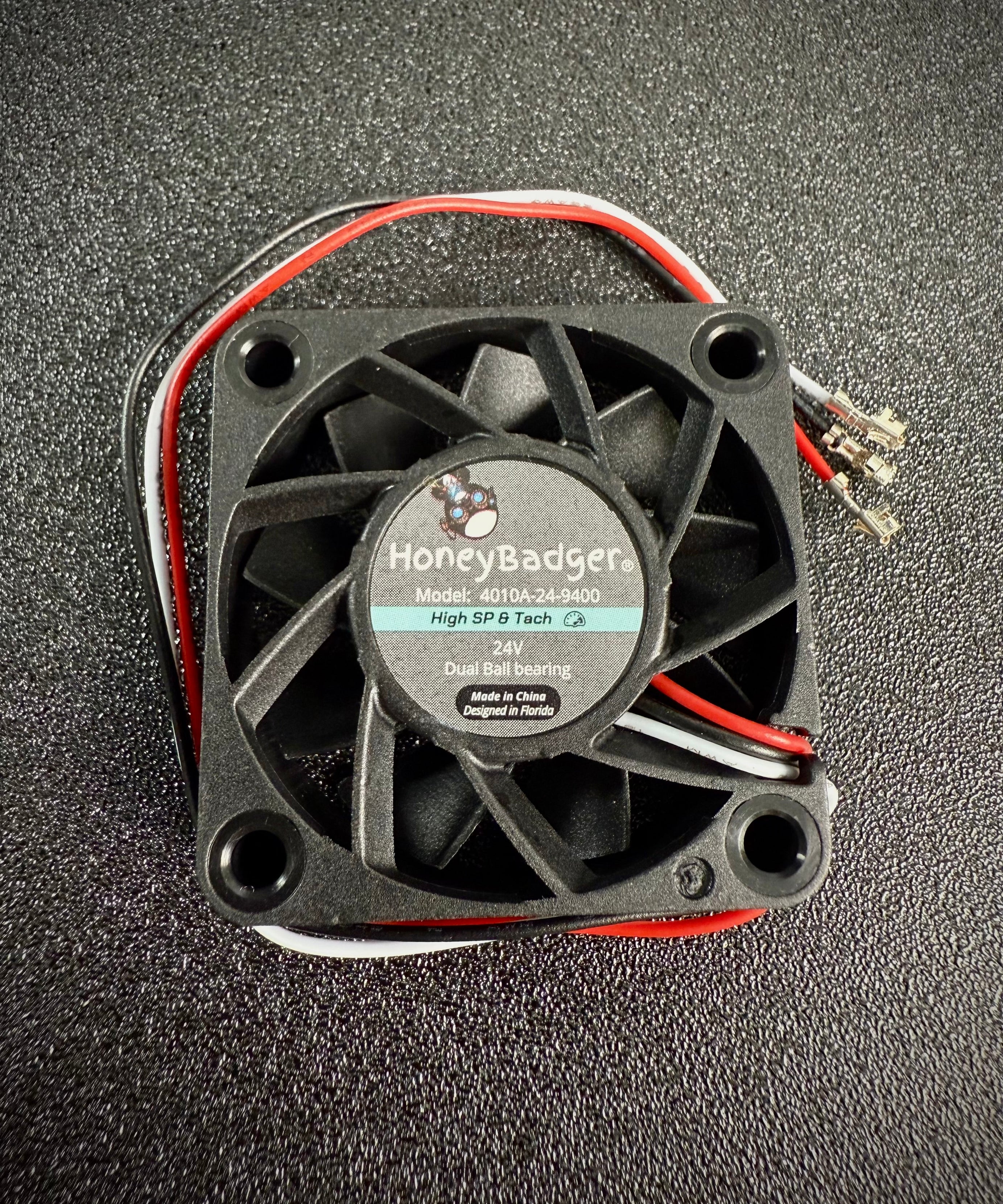 HoneyBadger 4010 Axial Fans — High-Speed Tach (Performance) or Balance Series