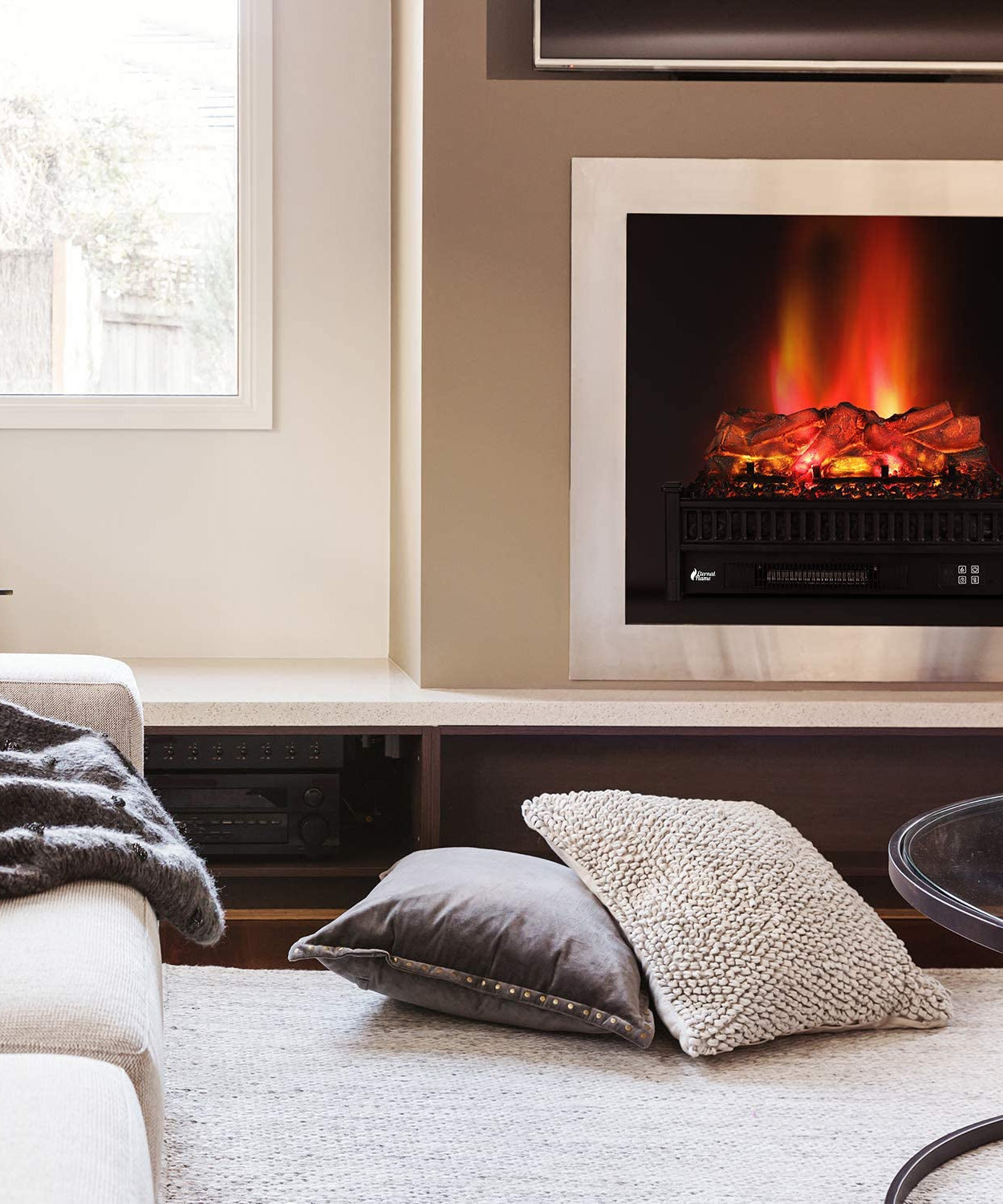 (Open Box) Eternal Flame EF23-LG Electric Fireplace Logs