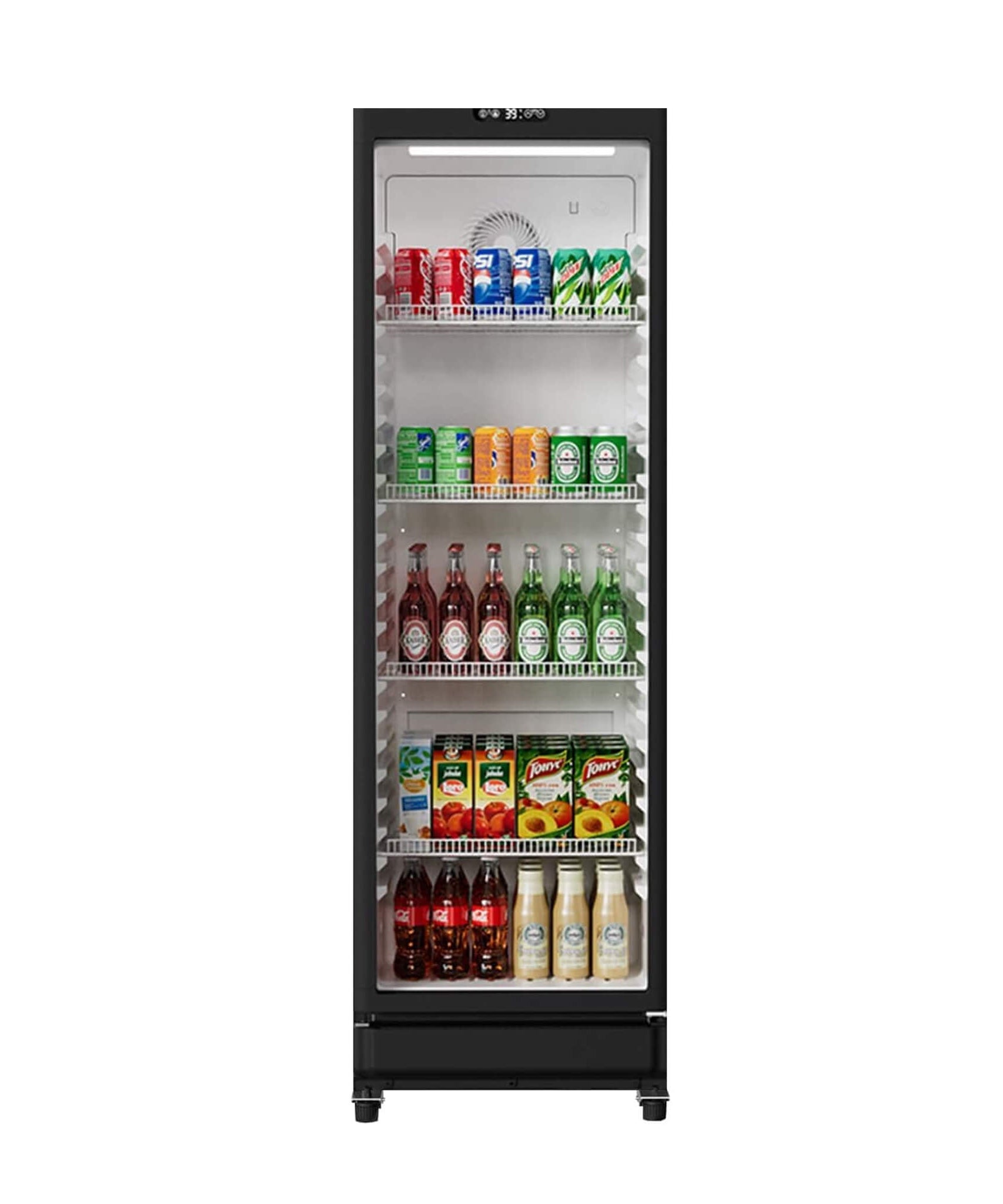 8.5 Cu.Ft Commercial Single Glass Door Beverage Merchandiser Refrigerator (SAK27946)