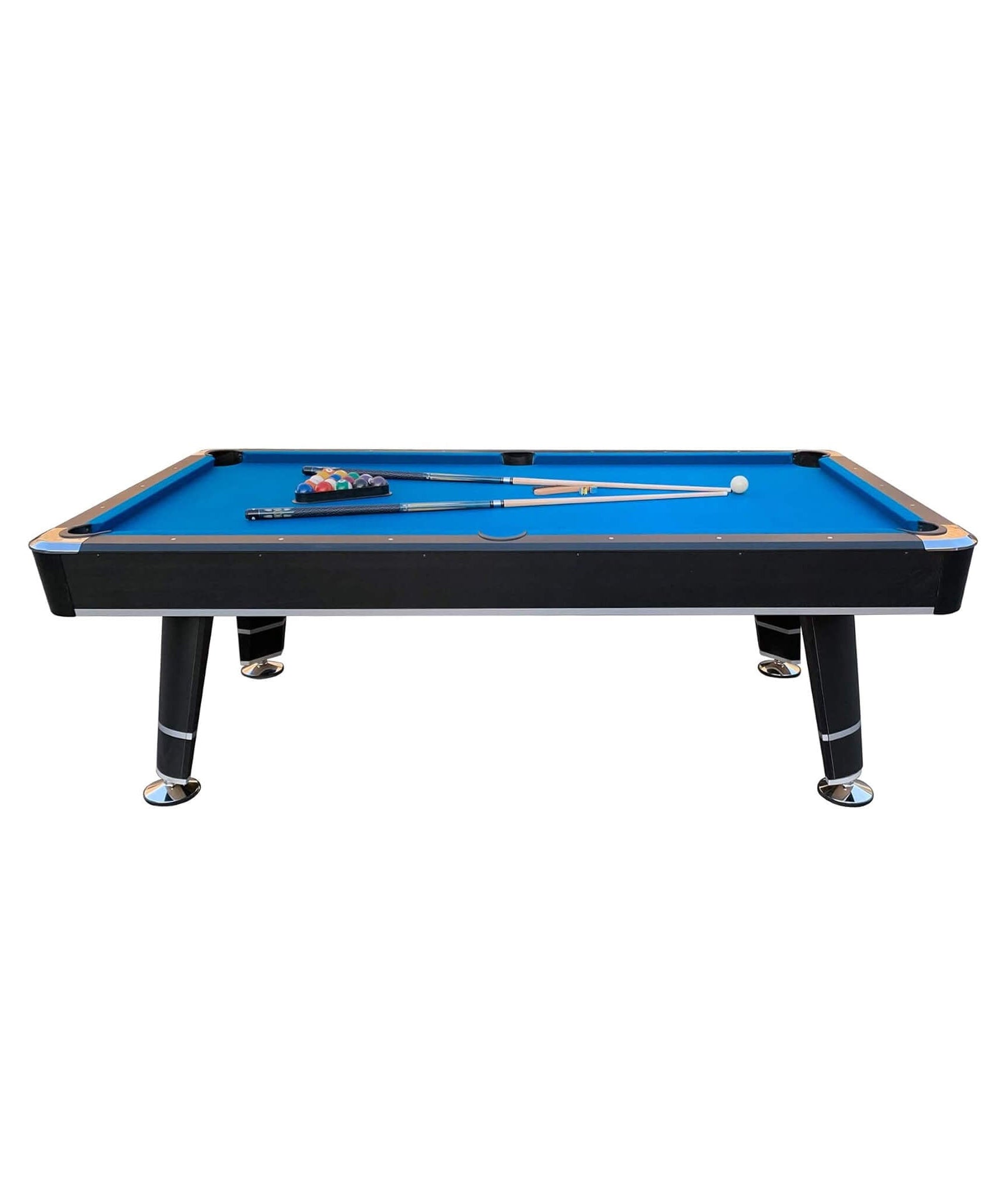 8-Foot Professional Blue Billiard Pool Table With Cues And Balls (SAK31628)