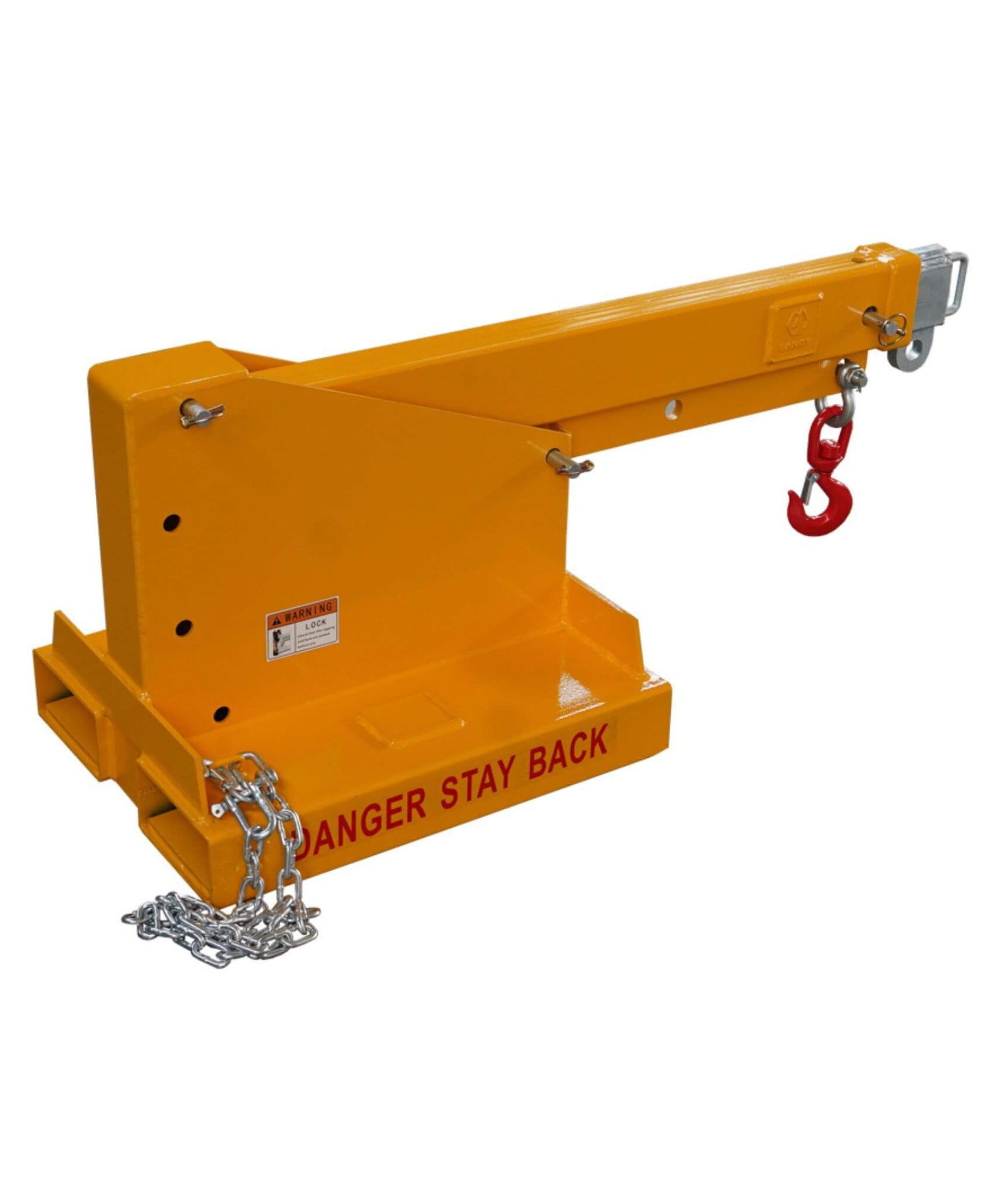 Heavy-Duty 80-Inch 2500KG Fork Mounted Telescopic Jib Boom Forklift Crane (SAK90437)