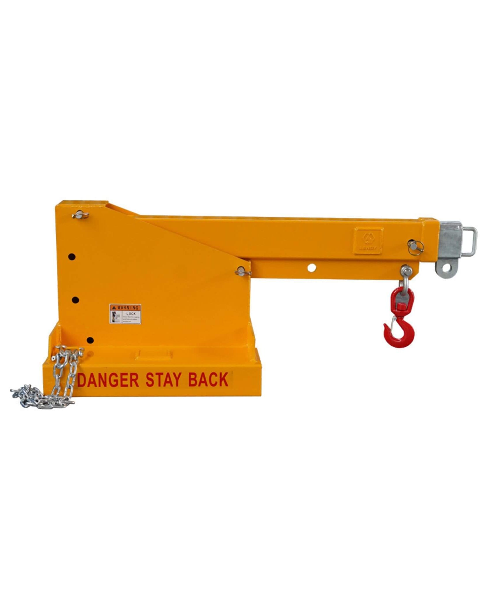 Heavy-Duty 80-Inch 2500KG Fork Mounted Telescopic Jib Boom Forklift Crane (SAK90437)