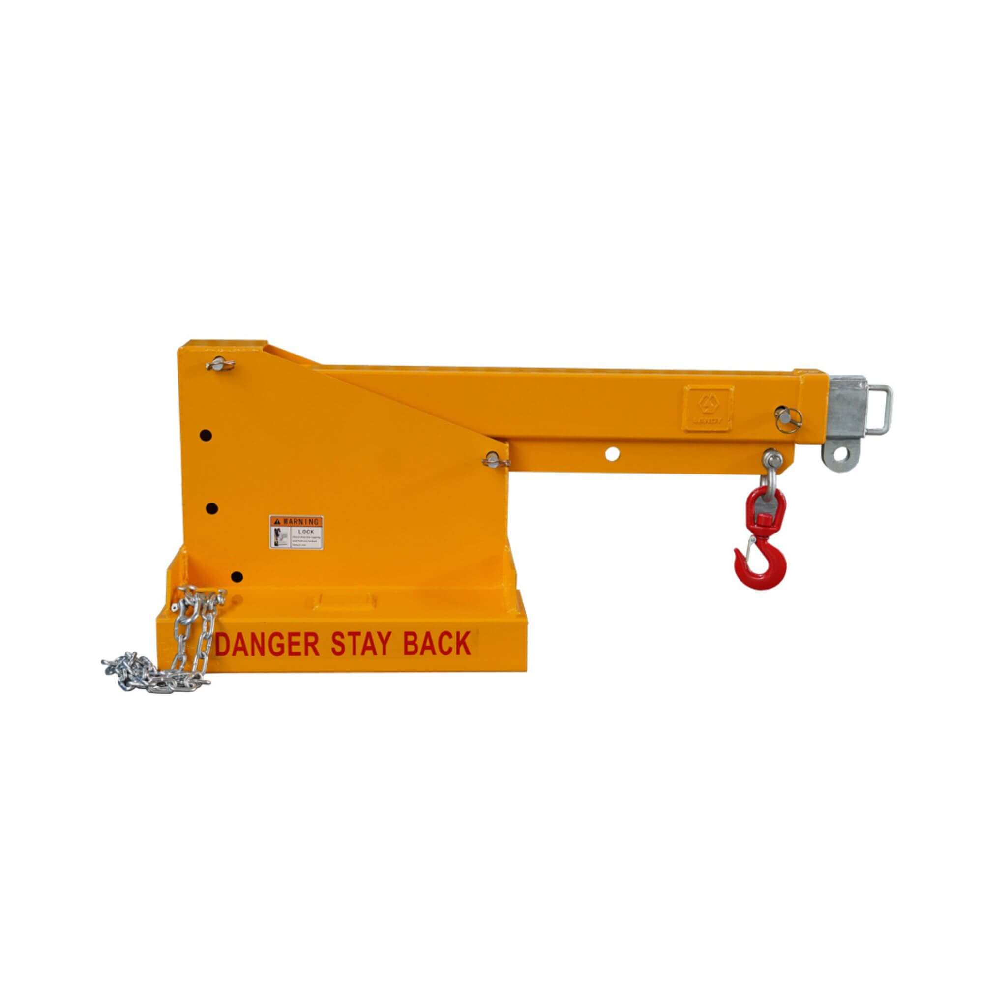 Heavy-Duty 80-Inch 2500KG Fork Mounted Telescopic Jib Boom Forklift Crane (SAK90437)