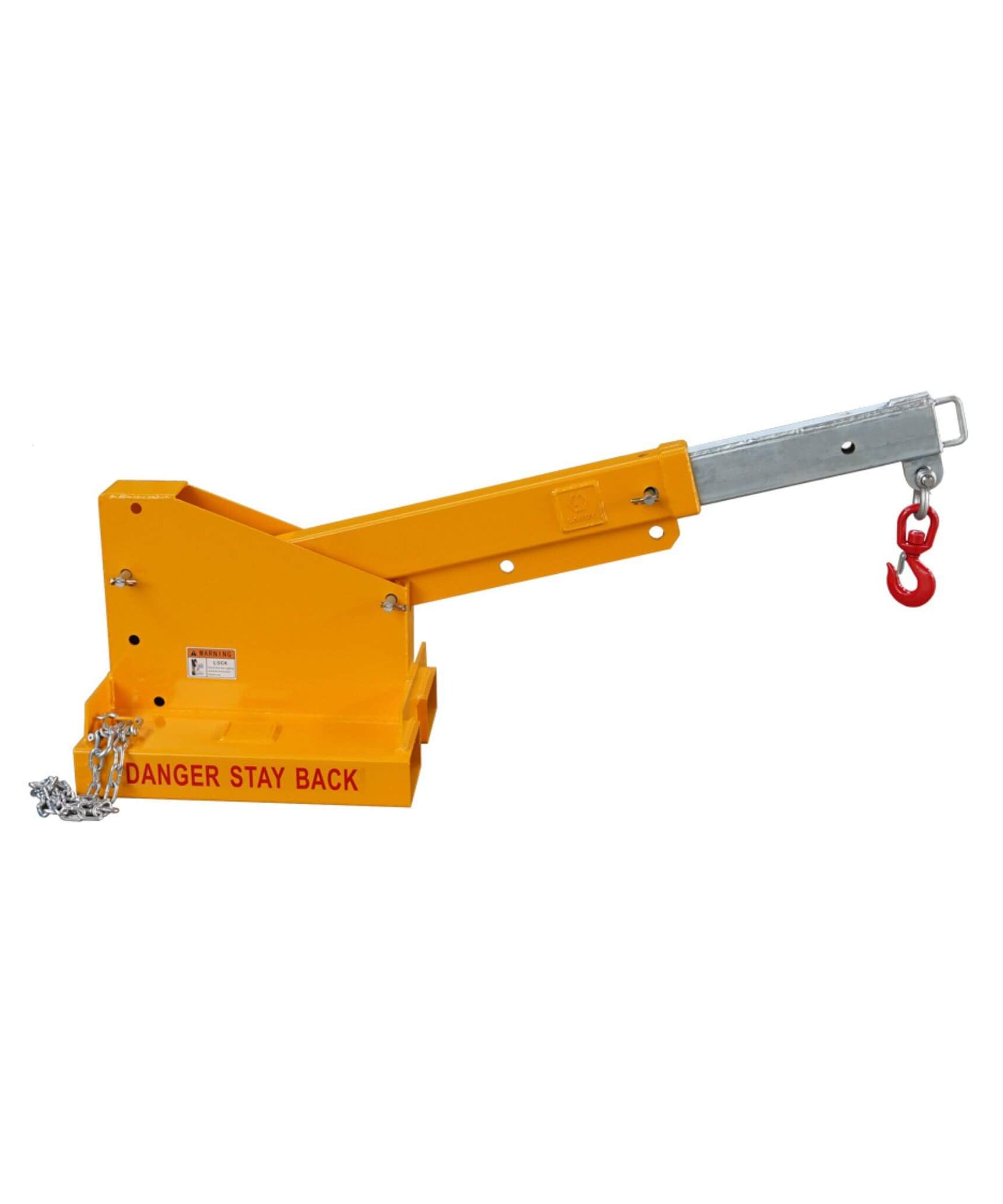 Heavy-Duty 80-Inch 2500KG Fork Mounted Telescopic Jib Boom Forklift Crane (SAK90437)