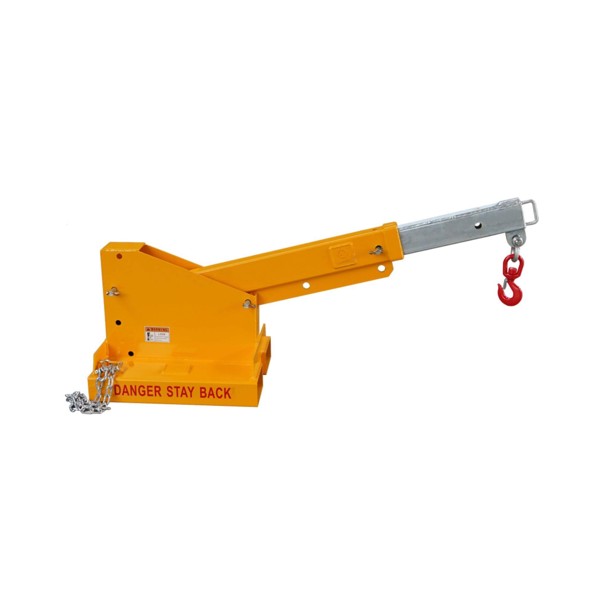 Heavy-Duty 80-Inch 2500KG Fork Mounted Telescopic Jib Boom Forklift Crane (SAK90437)