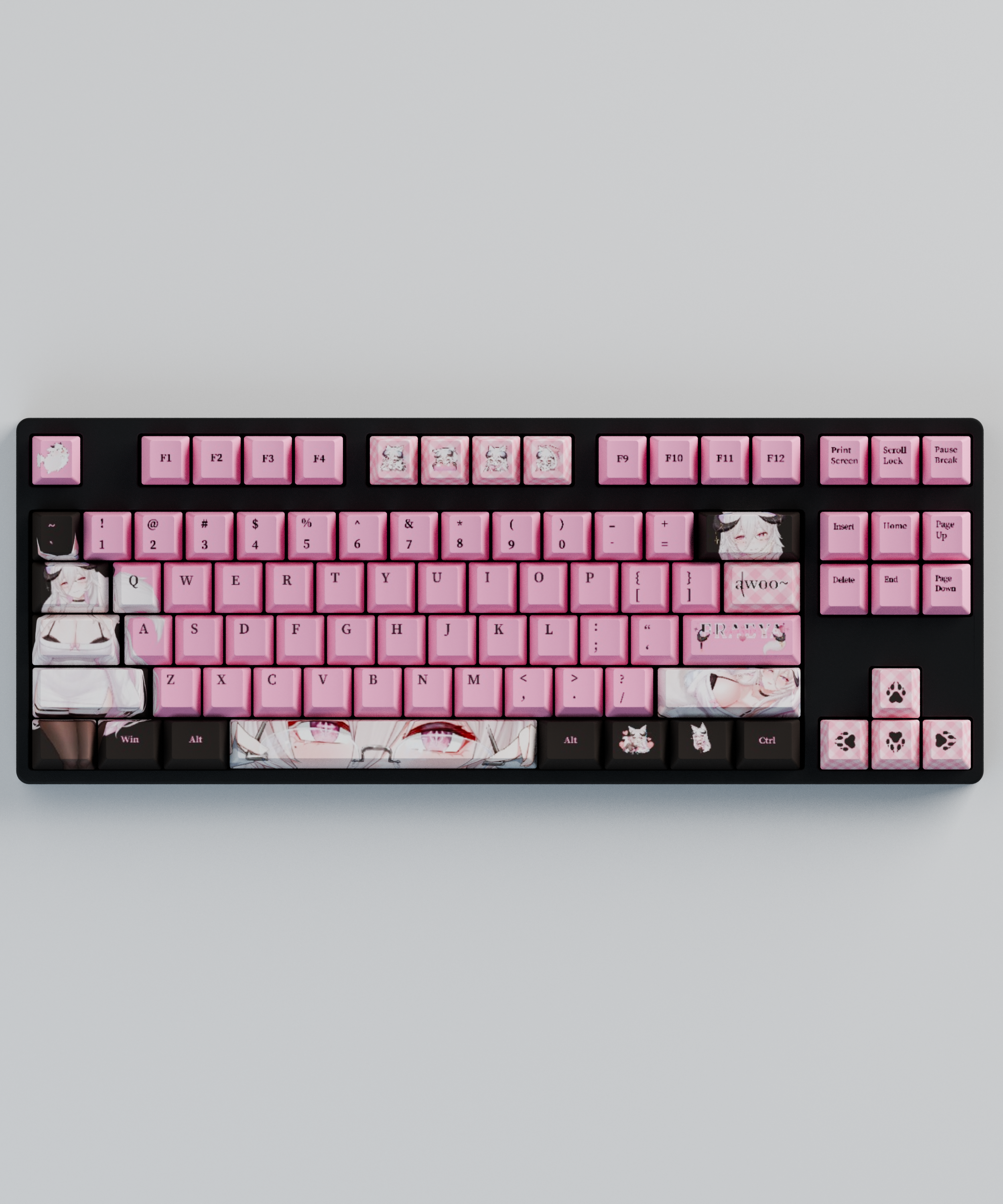 Fraeya 80% RGB Mechanical Keyboard + Keycaps(Collabs)
