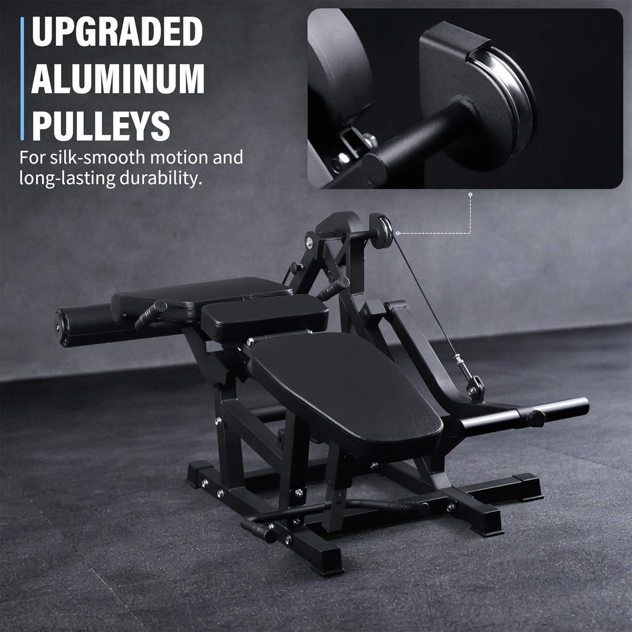 Rovix 800LBS Adjustable Lower Body Leg Extension And Curl Machine (SAK70528)