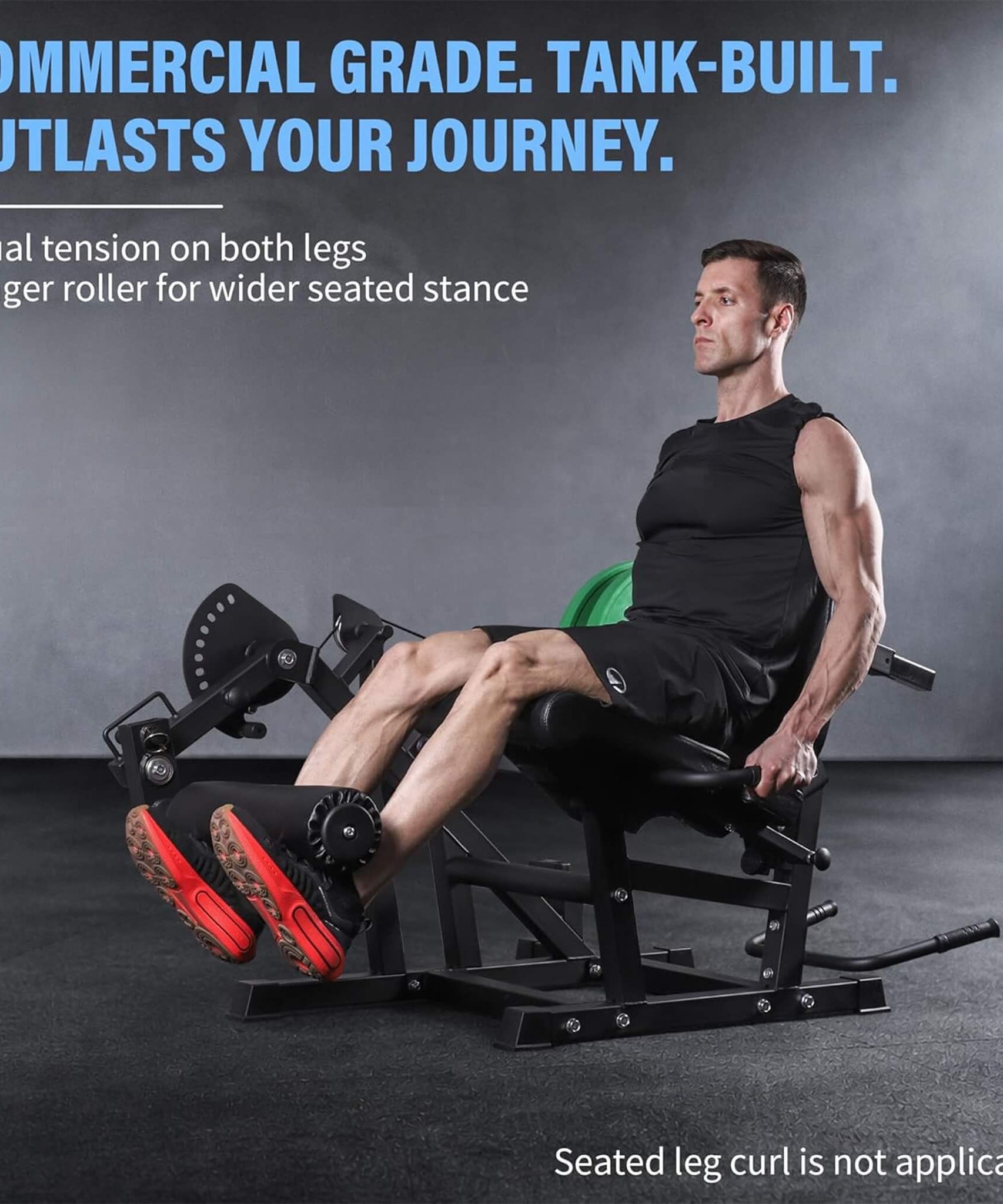 Rovix 800LBS Adjustable Lower Body Leg Extension And Curl Machine (SAK70528)