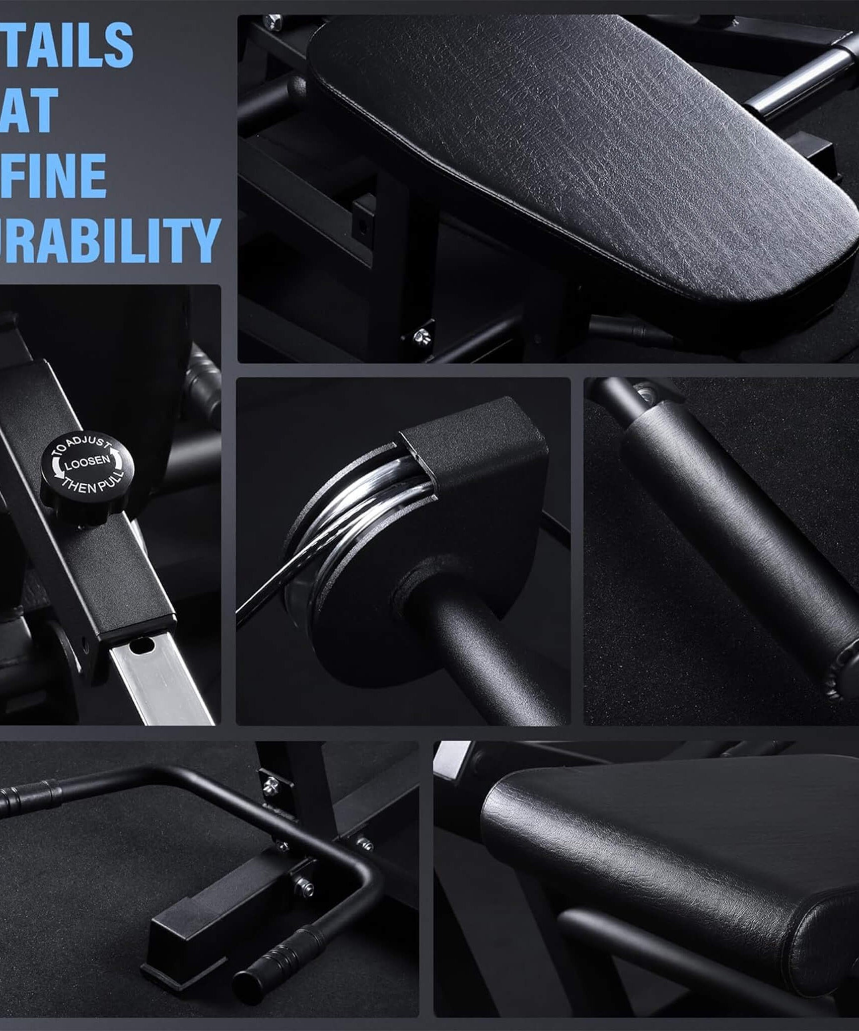 Rovix 800LBS Adjustable Lower Body Leg Extension And Curl Machine (SAK70528)