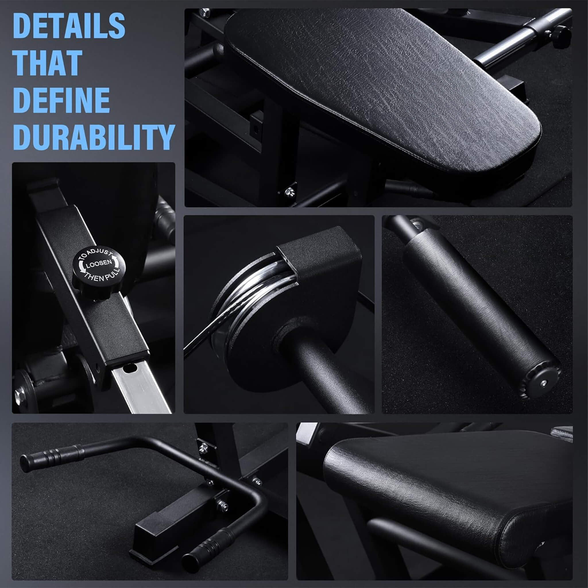 Rovix 800LBS Adjustable Lower Body Leg Extension And Curl Machine (SAK70528)