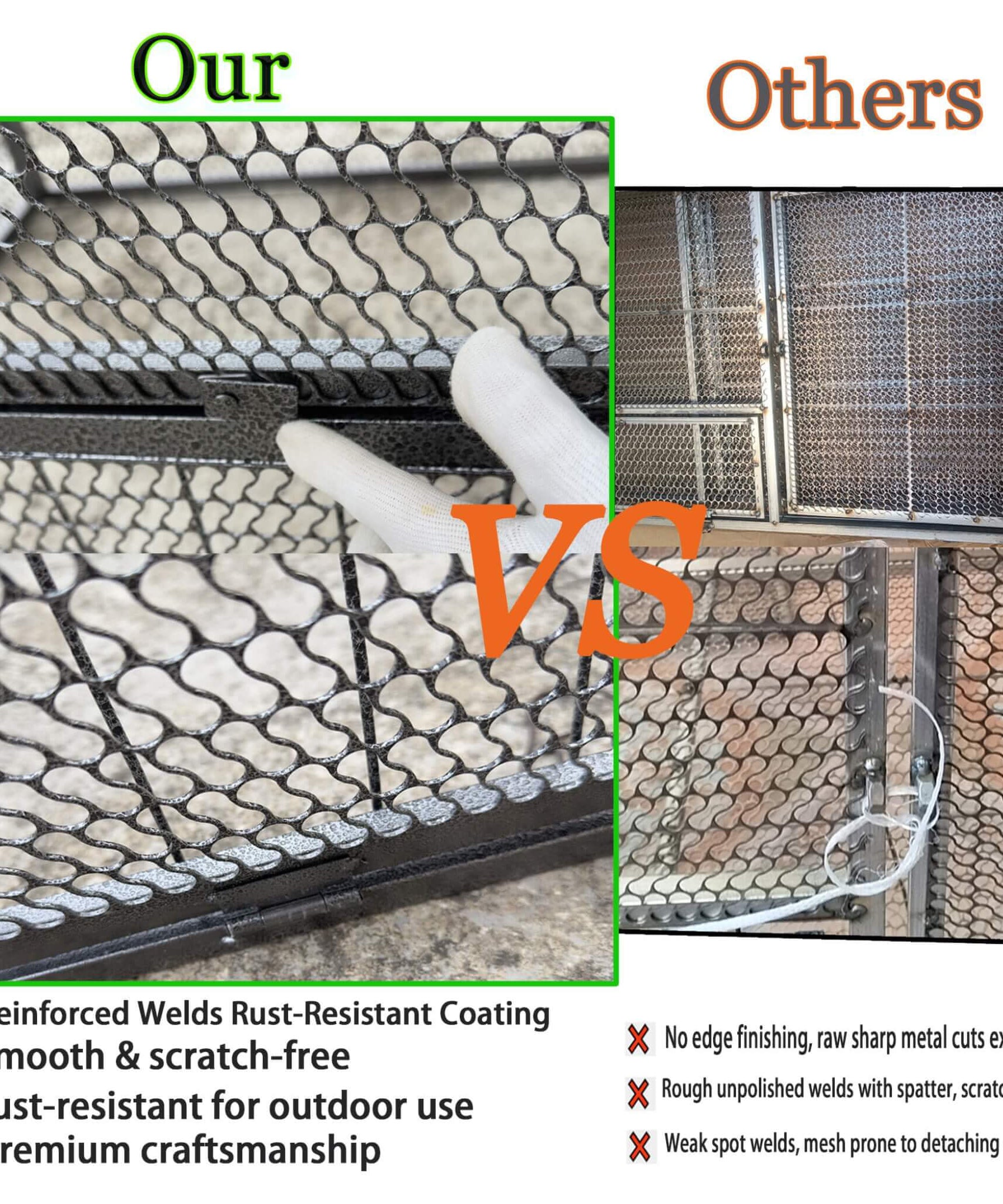 83-Inch Heavy-Duty Outdoor Metal Chicken Coop (SAK24679)