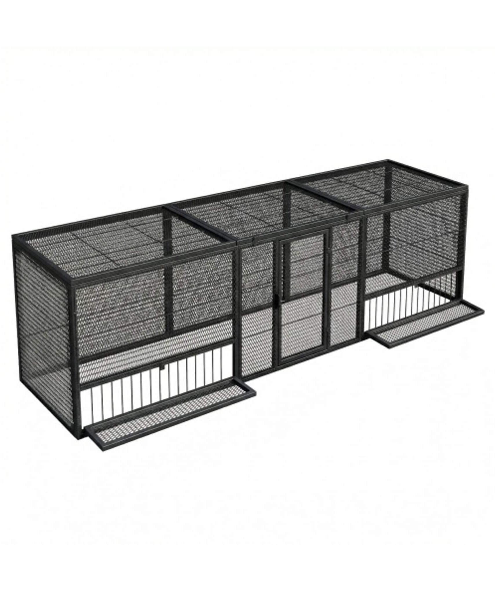 83-Inch Heavy-Duty Outdoor Metal Chicken Coop (SAK24679)