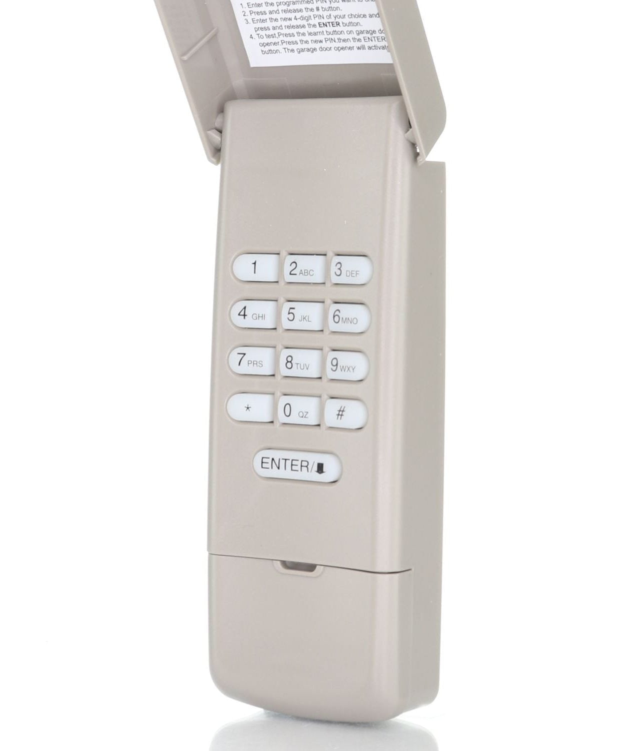 Anderic 877MAX Replacement Keypad Garage Door Opener Remote Control for Purple Yellow Green Red Orange Learning Button