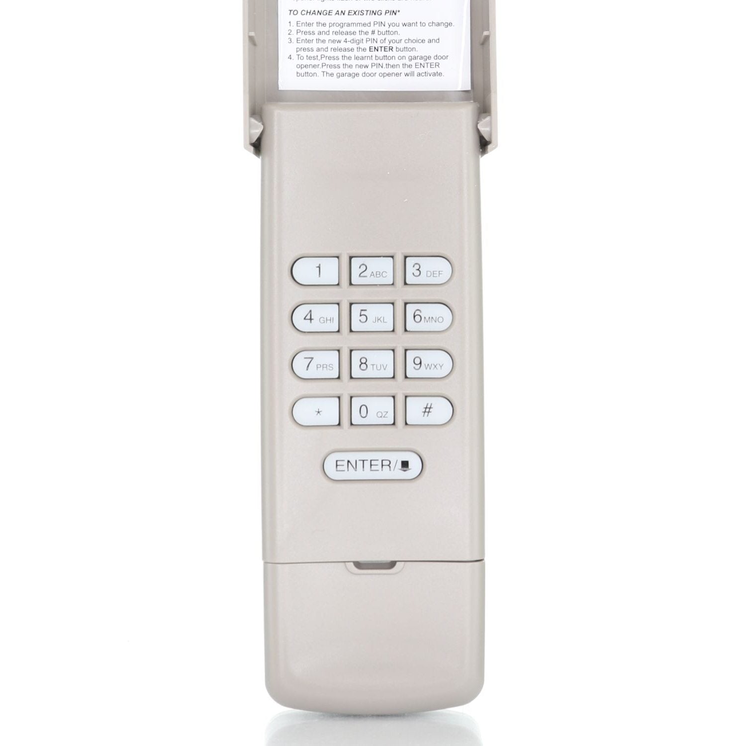 Anderic 877MAX Replacement Keypad Garage Door Opener Remote Control for Purple Yellow Green Red Orange Learning Button