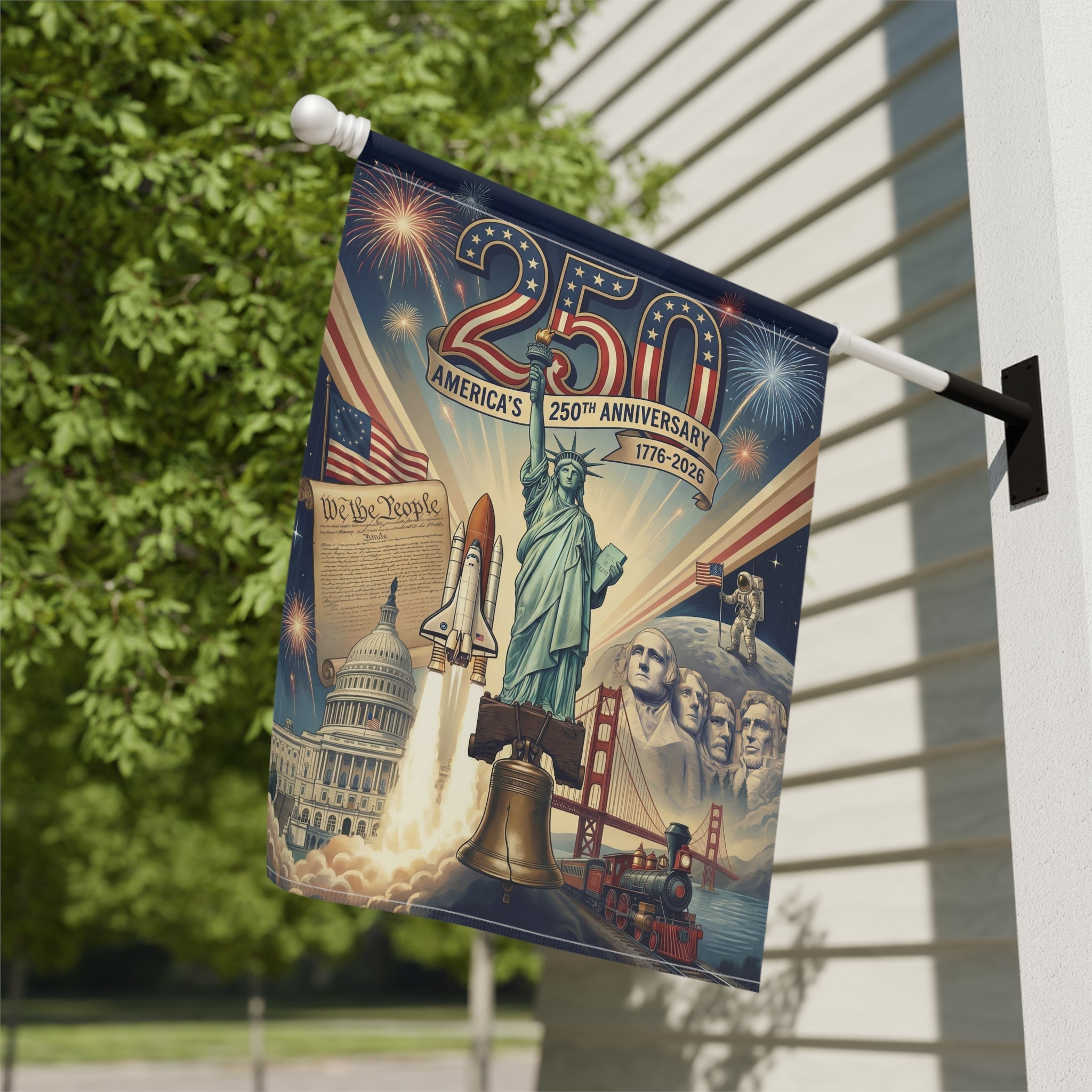 Amerika's 250. Jubiläum Gartenfahne & Hausbanner