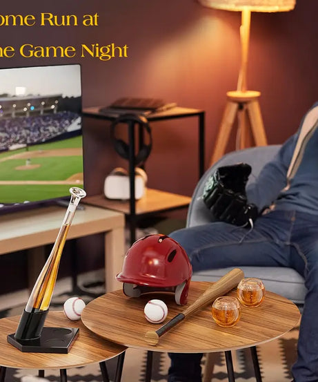 Home Run Baseball Decanter Set
