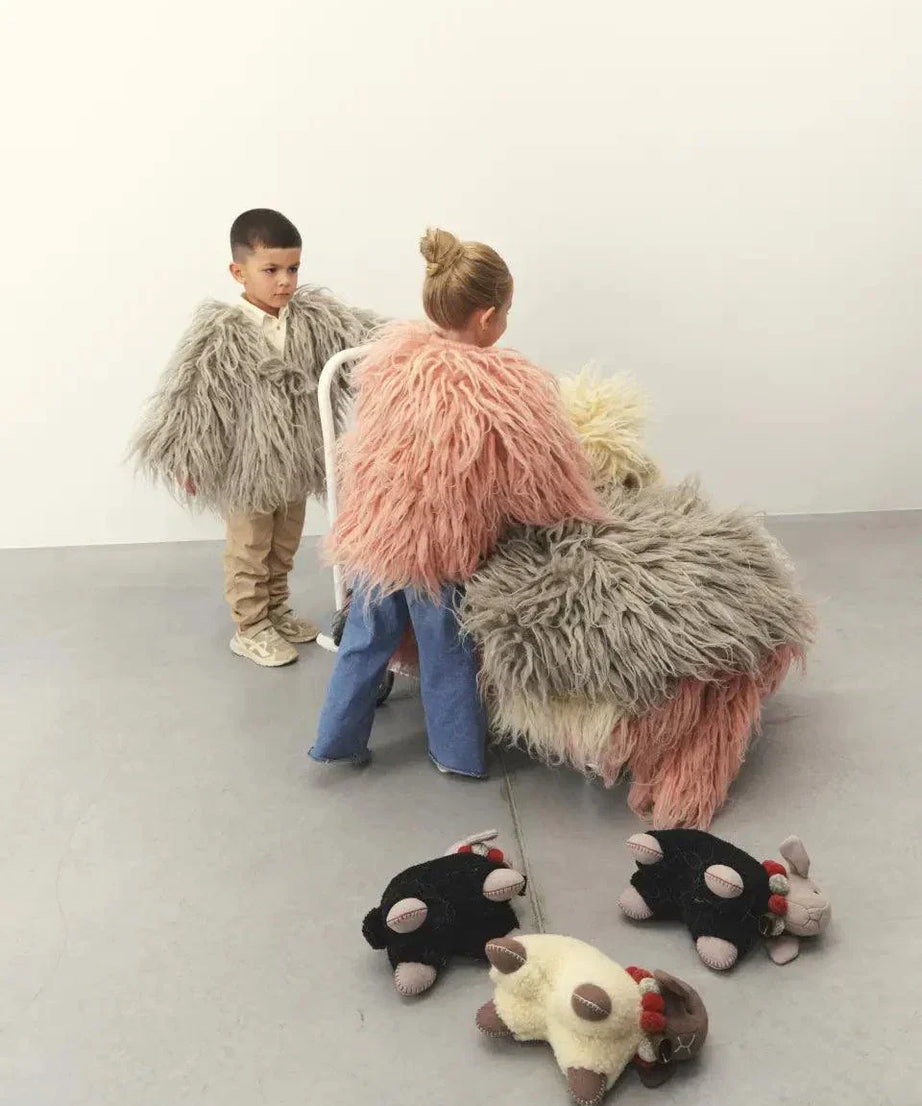 Large Wool Lamb Toy