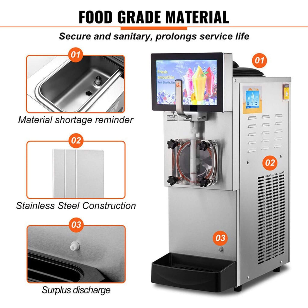 8L Commercial 1050W Single Frozen Margarita Ice Slushy Drink Maker Machine (SAK94026)
