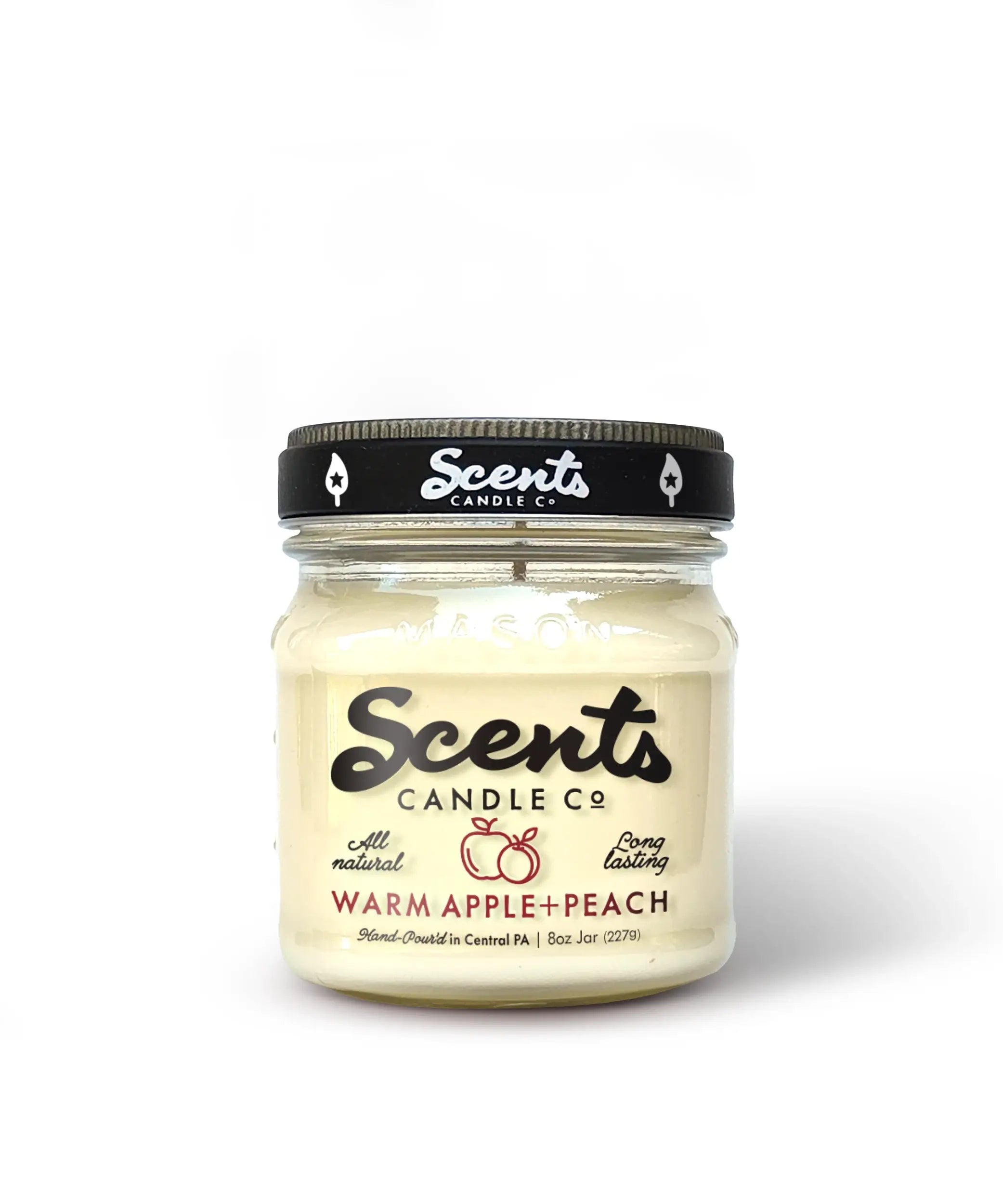 Scents Candle Co. Warm Apple + Peach Soy Wax Candles