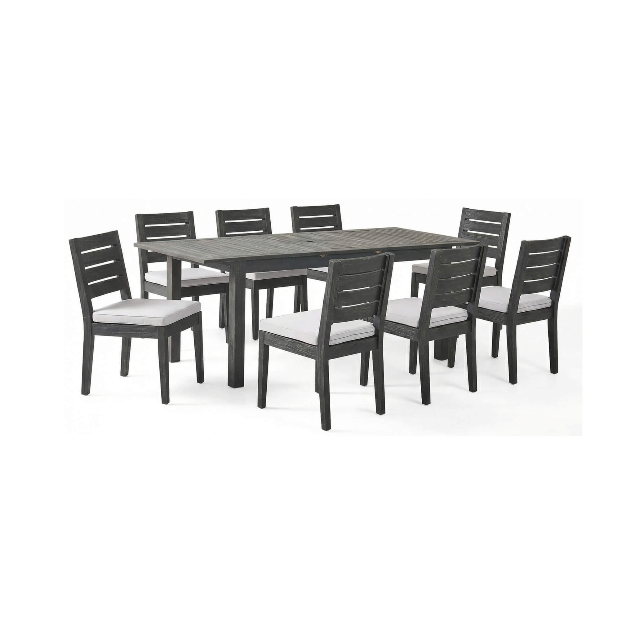 Alora 9-Piece Outdoor Dining Set With Extendable Acacia Wood Patio Table (SAK75134)