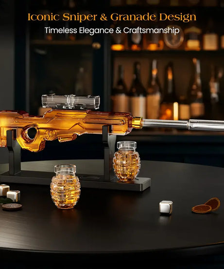 Sniper Whiskey Decanter Set