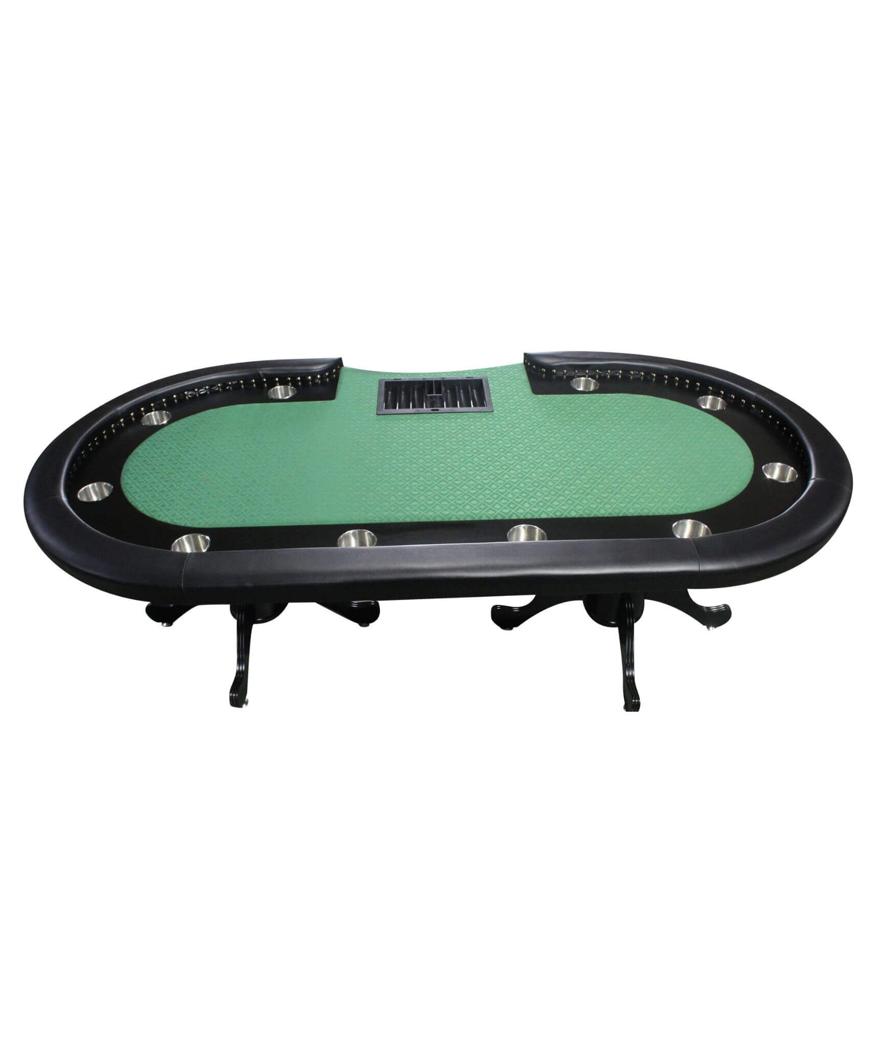 96-Inch Premium 10-Player Poker Table With Cup Holders And Chip Tray (SAK16495)