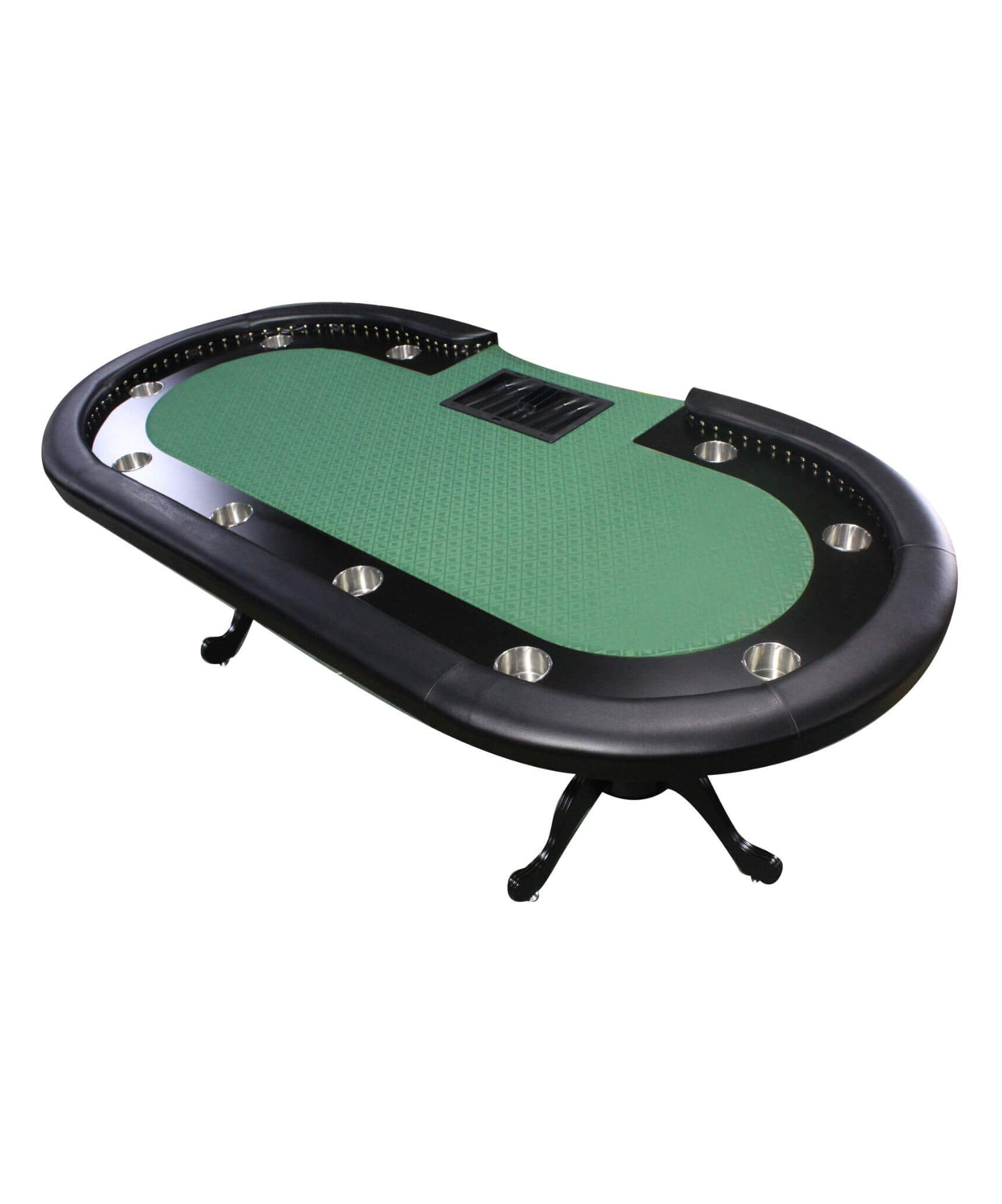 96-Inch Premium 10-Player Poker Table With Cup Holders And Chip Tray (SAK16495)