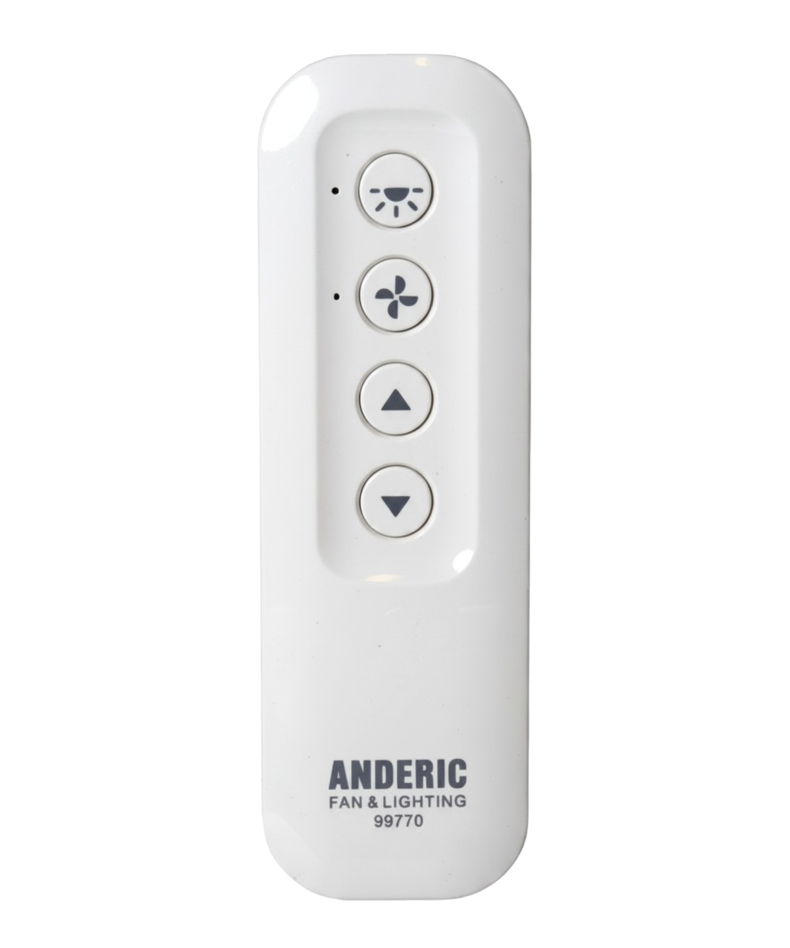 Anderic 99770 Ceiling Fan Remote Control for Hunter & Fanimation Fans | 434 MHz | Light Dimming - 99770