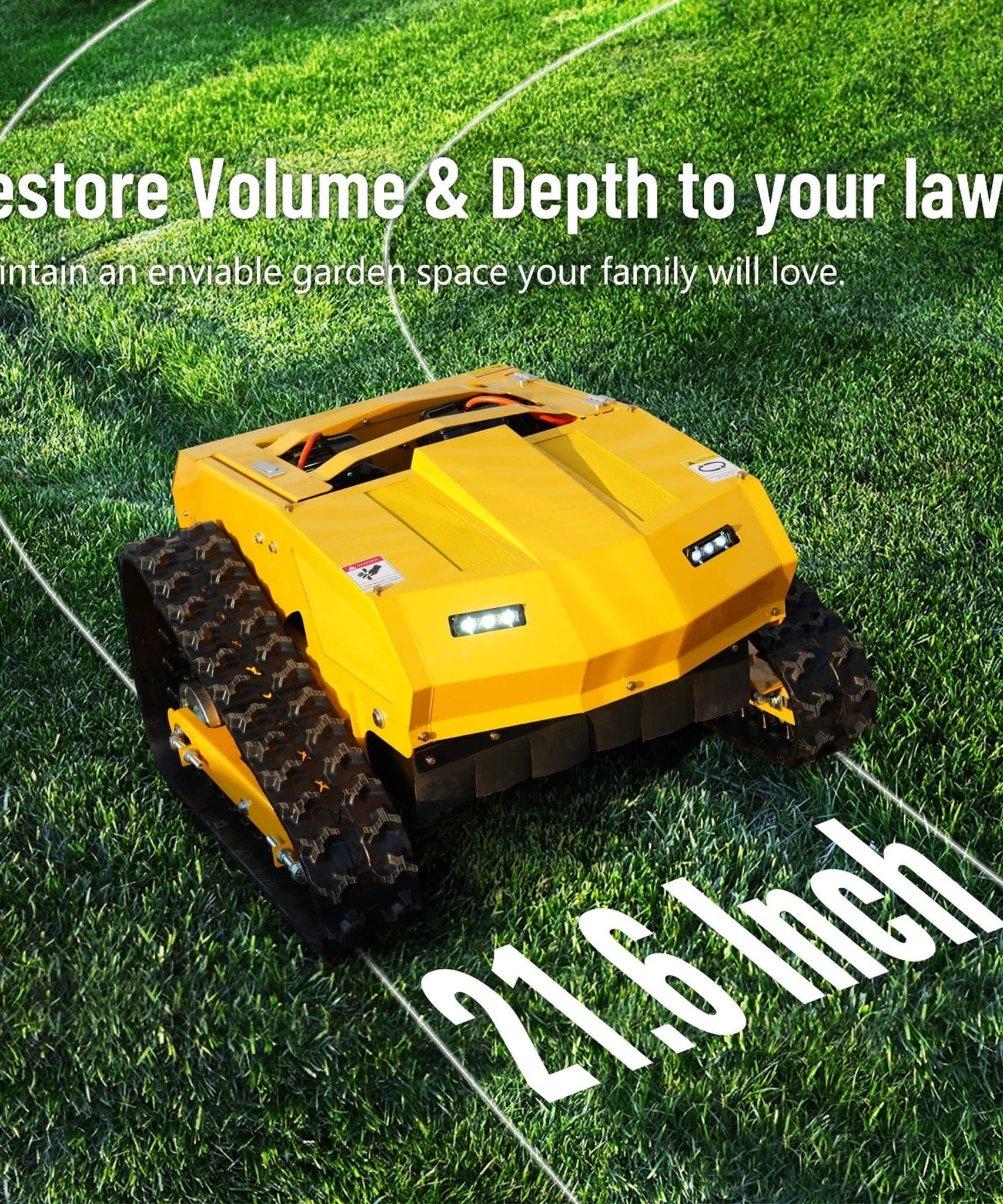 9HP 21-Inch Industrial Remote-Controlled Lawn Mower (SAK71845)