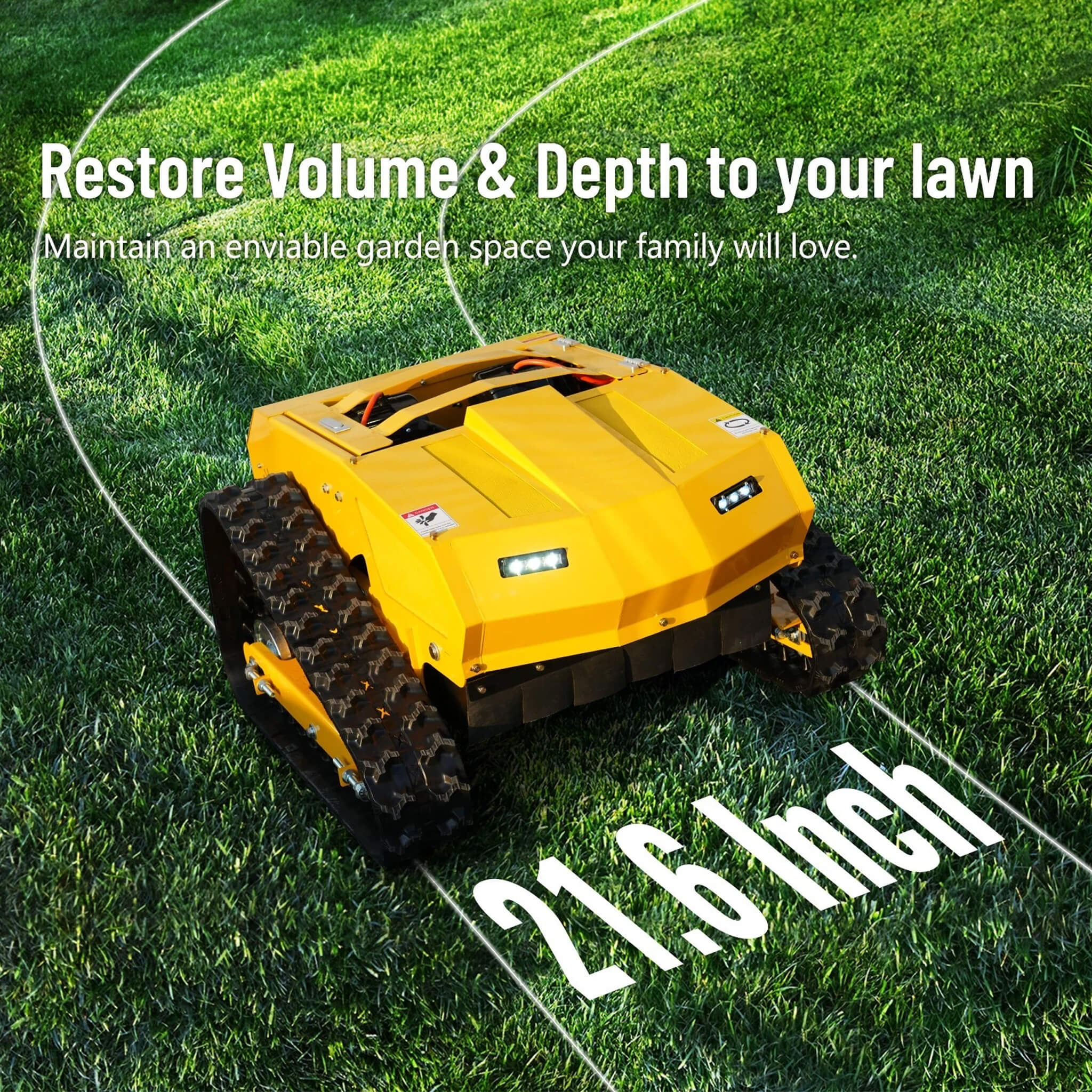9HP 21-Inch Industrial Remote-Controlled Lawn Mower (SAK71845)