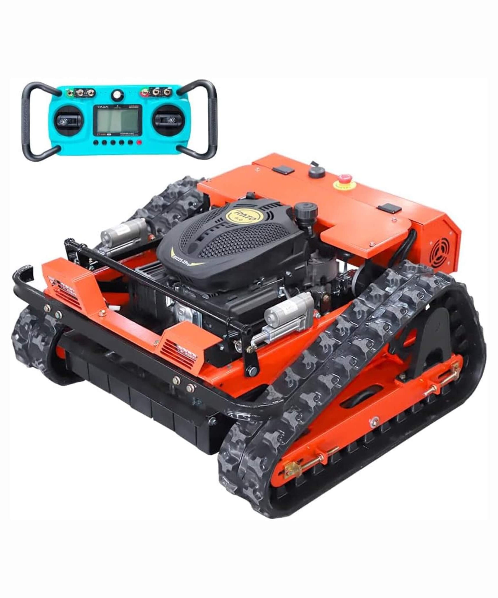 Heavy-Duty 9HP 225CC Remote-Controlled All-Terrain Gas-Powered Lawn Mower With 21-Inch Cutting Width (SAK78412)