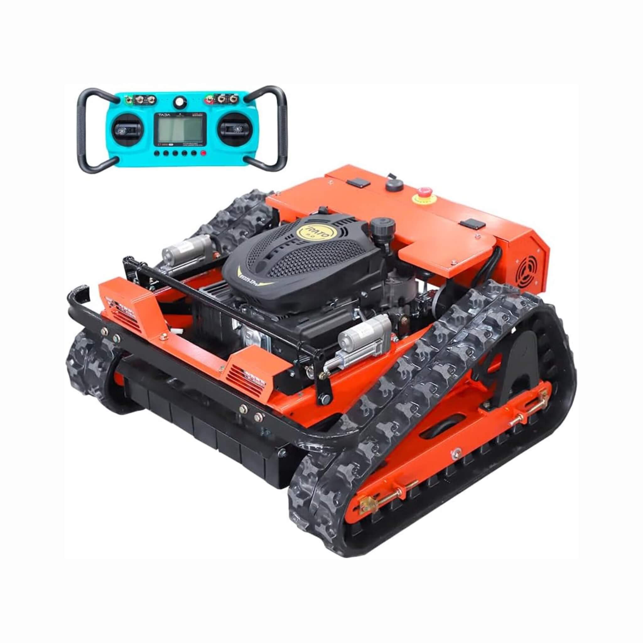 Heavy-Duty 9HP 225CC Remote-Controlled All-Terrain Gas-Powered Lawn Mower With 21-Inch Cutting Width (SAK78412)