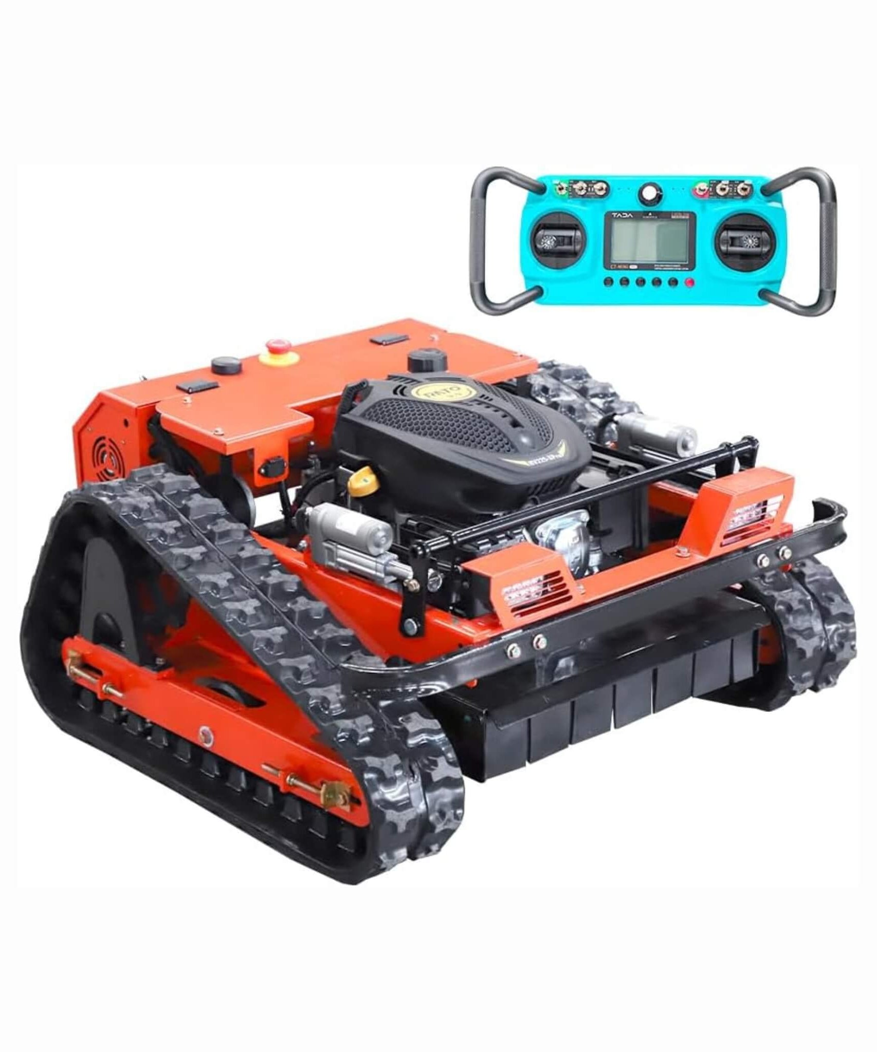 Heavy-Duty 9HP 225CC Remote-Controlled All-Terrain Gas-Powered Lawn Mower With 21-Inch Cutting Width (SAK78412)