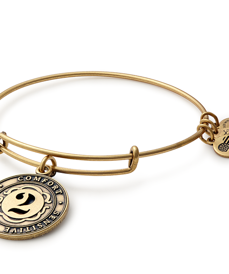 Number 2 Charm Bangle Bracelet | Grace, Comfort, and Sensitive