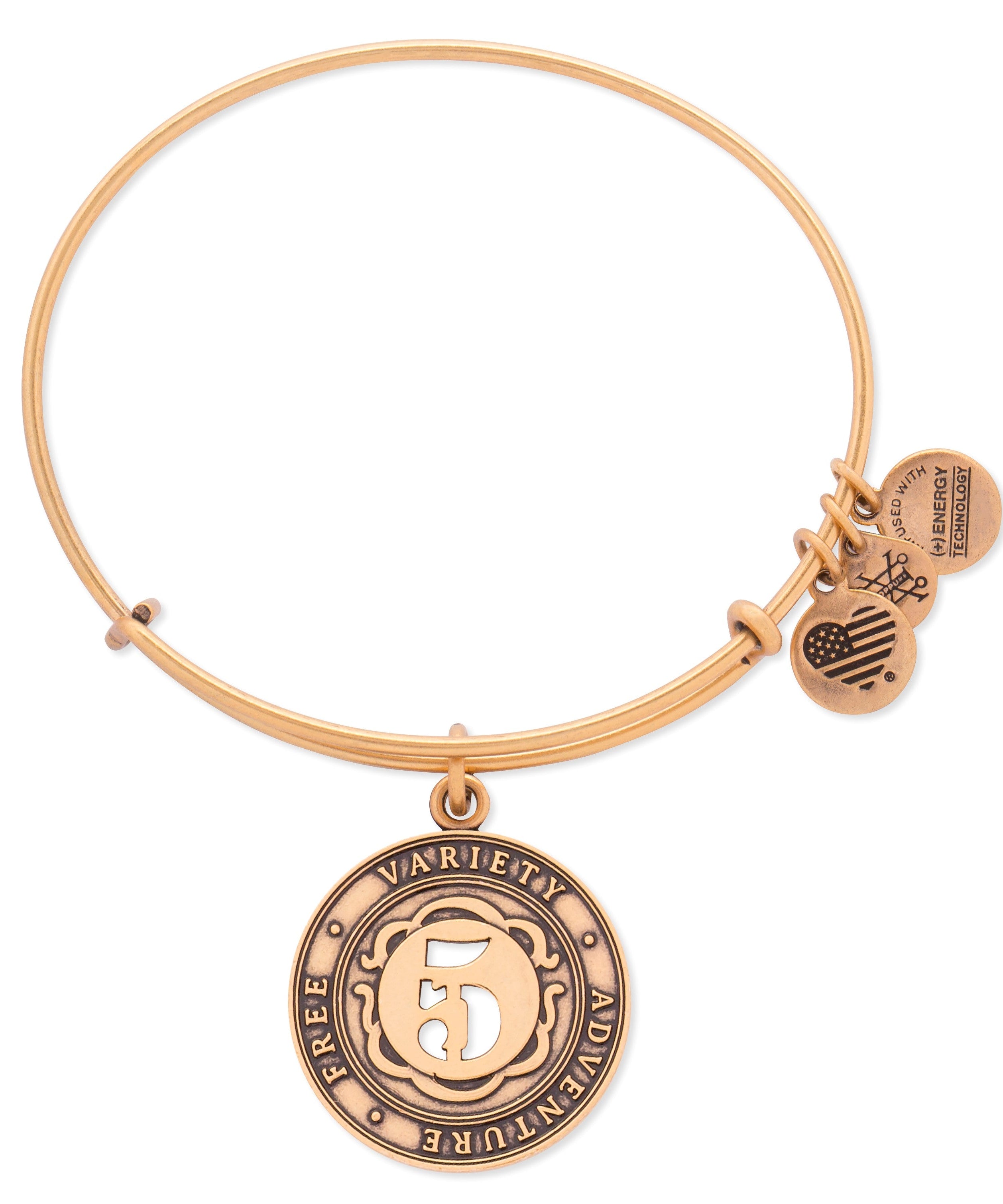 Number 5 Charm Bangle Bracelet | Free, Variety, and Adventure