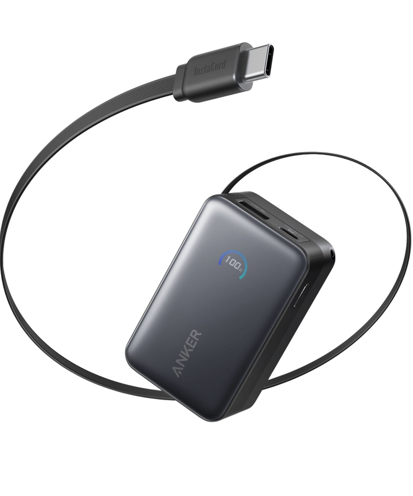 Anker Nano Power Bank (10K, 45W, Built-In Retractable USB-C Cable)