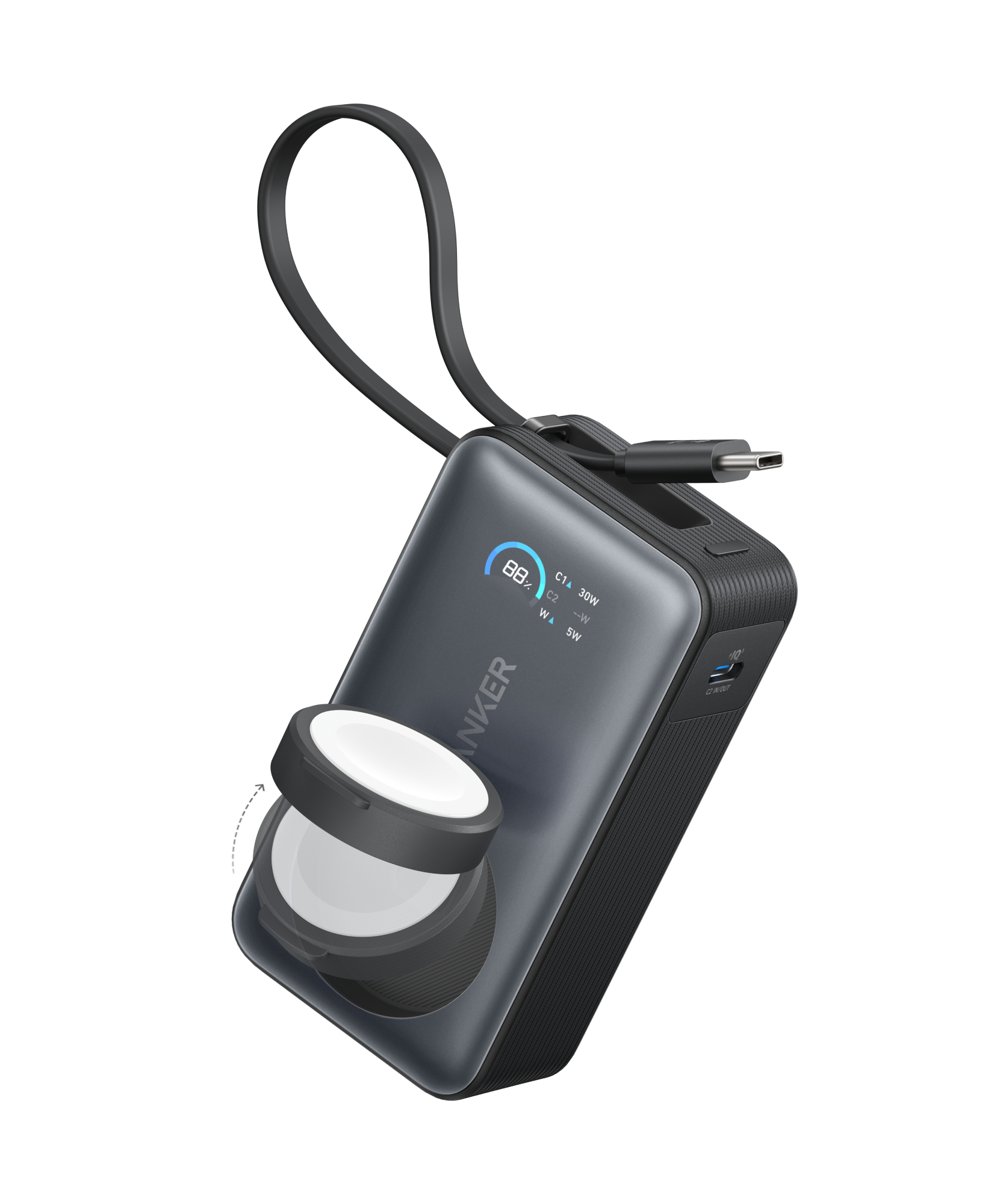 Anker MagGo Power Bank (10K, 35W, For Apple Watch)