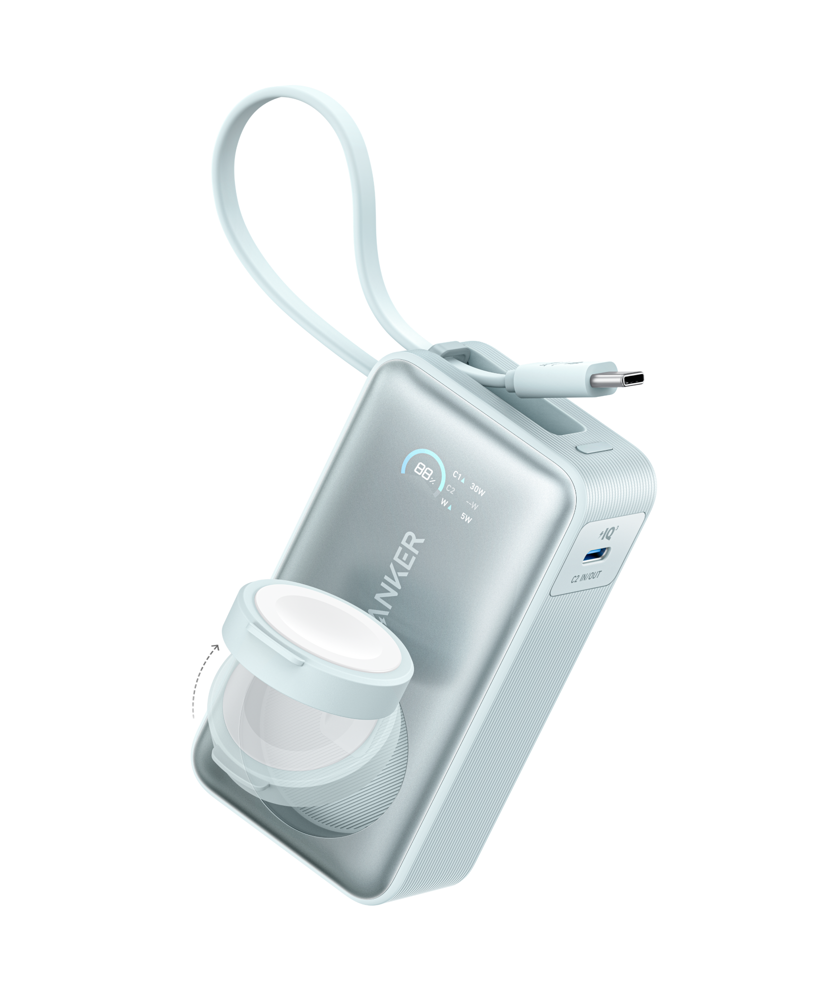 Anker MagGo Power Bank (10K, 35W, For Apple Watch)