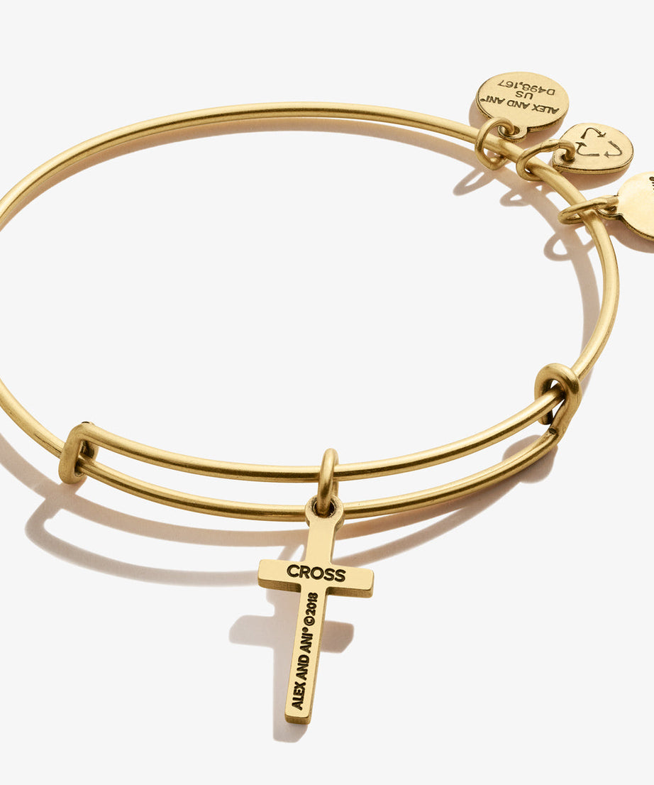 Cross Charm Bangle